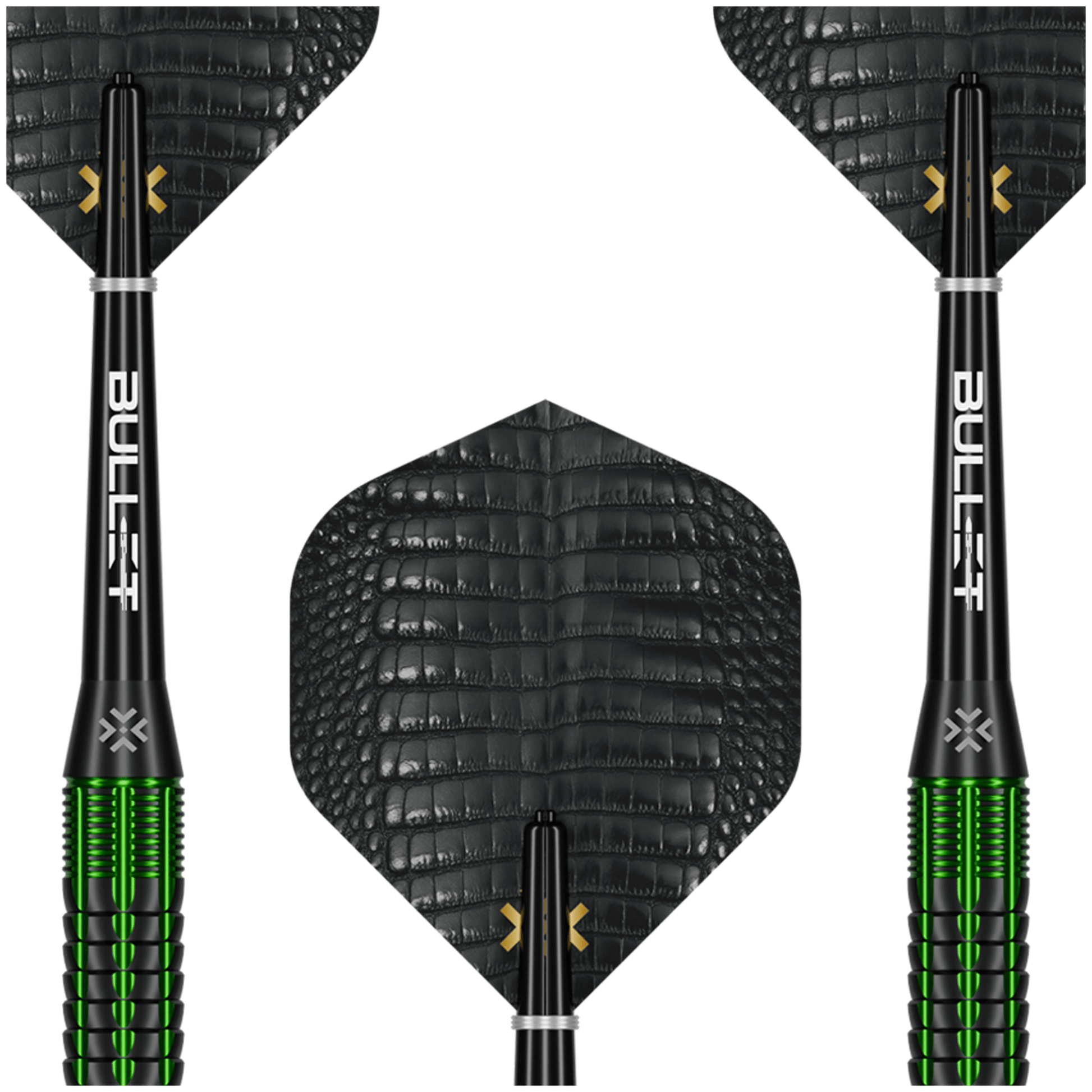 Bullet Gator - Brass Barrel Steel Tip Darts 22 Grams Darts