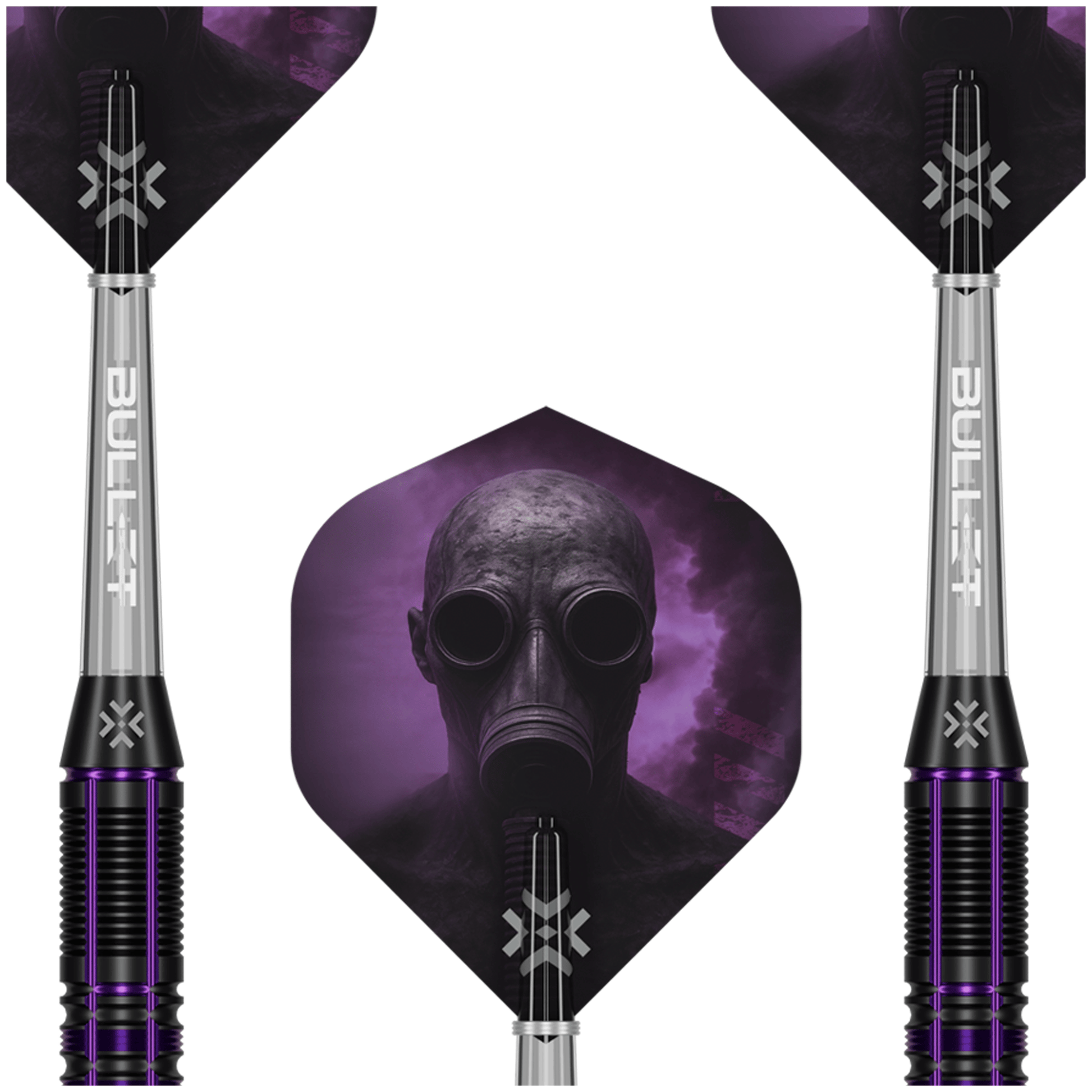 Bullet Toxic - Brass Barrel Steel Tip Darts 23 Grams Darts