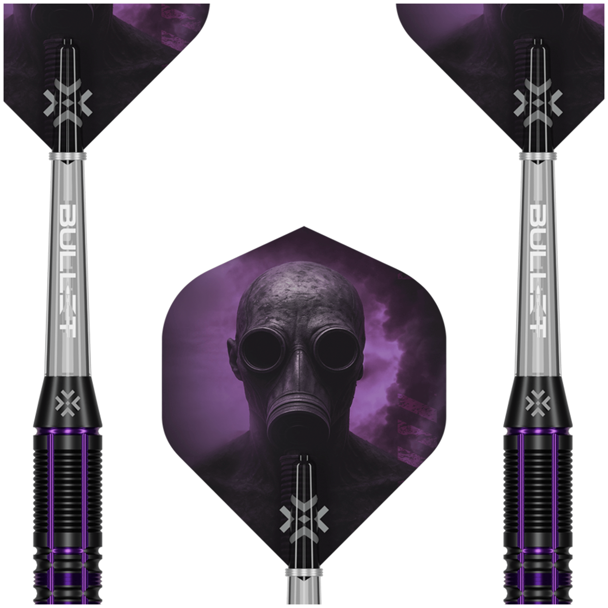 Bullet Toxic - Brass Barrel Steel Tip Darts 23 Grams Darts