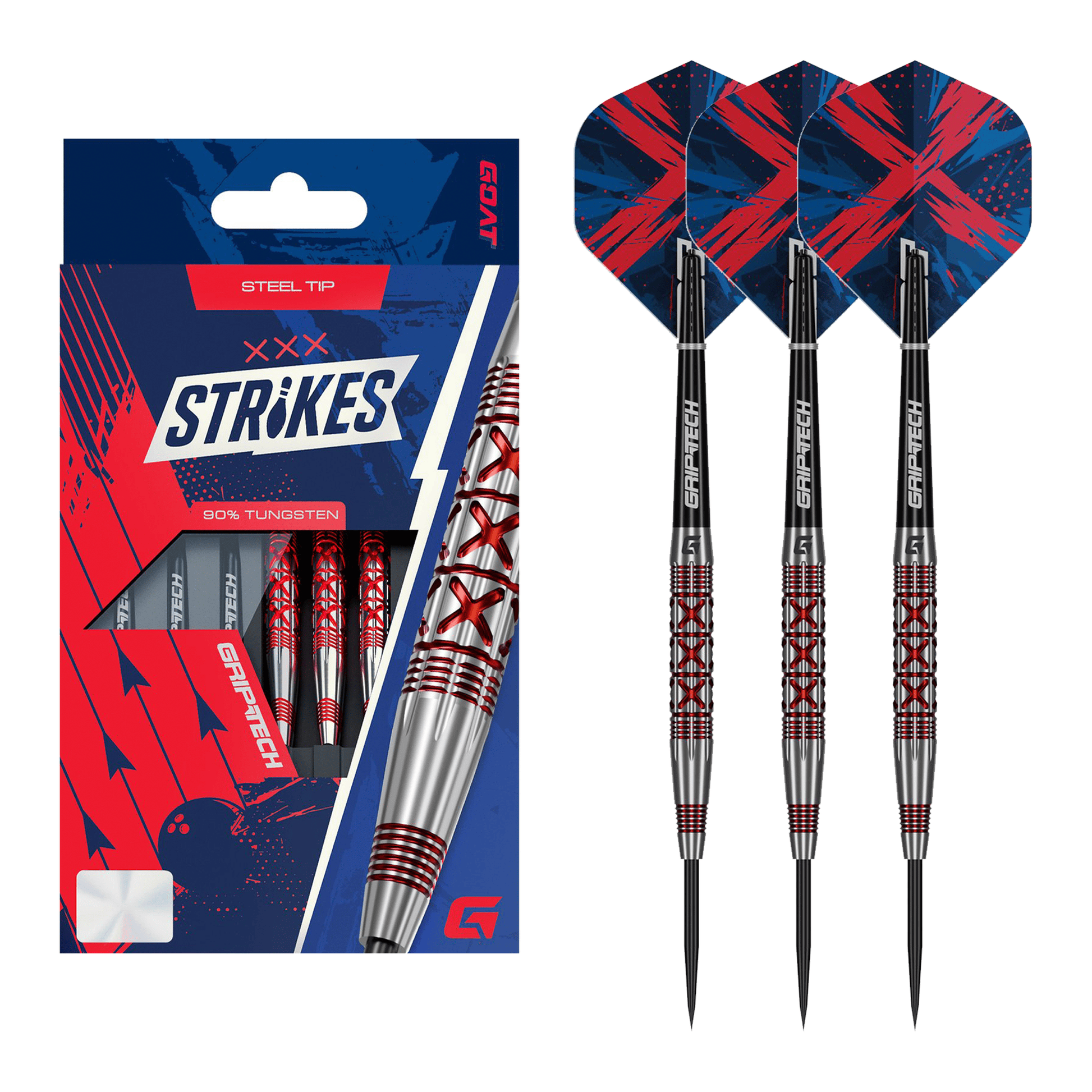 Goat Strikes - 90% Tungsten Steel Tip Darts 21.5 Grams Darts