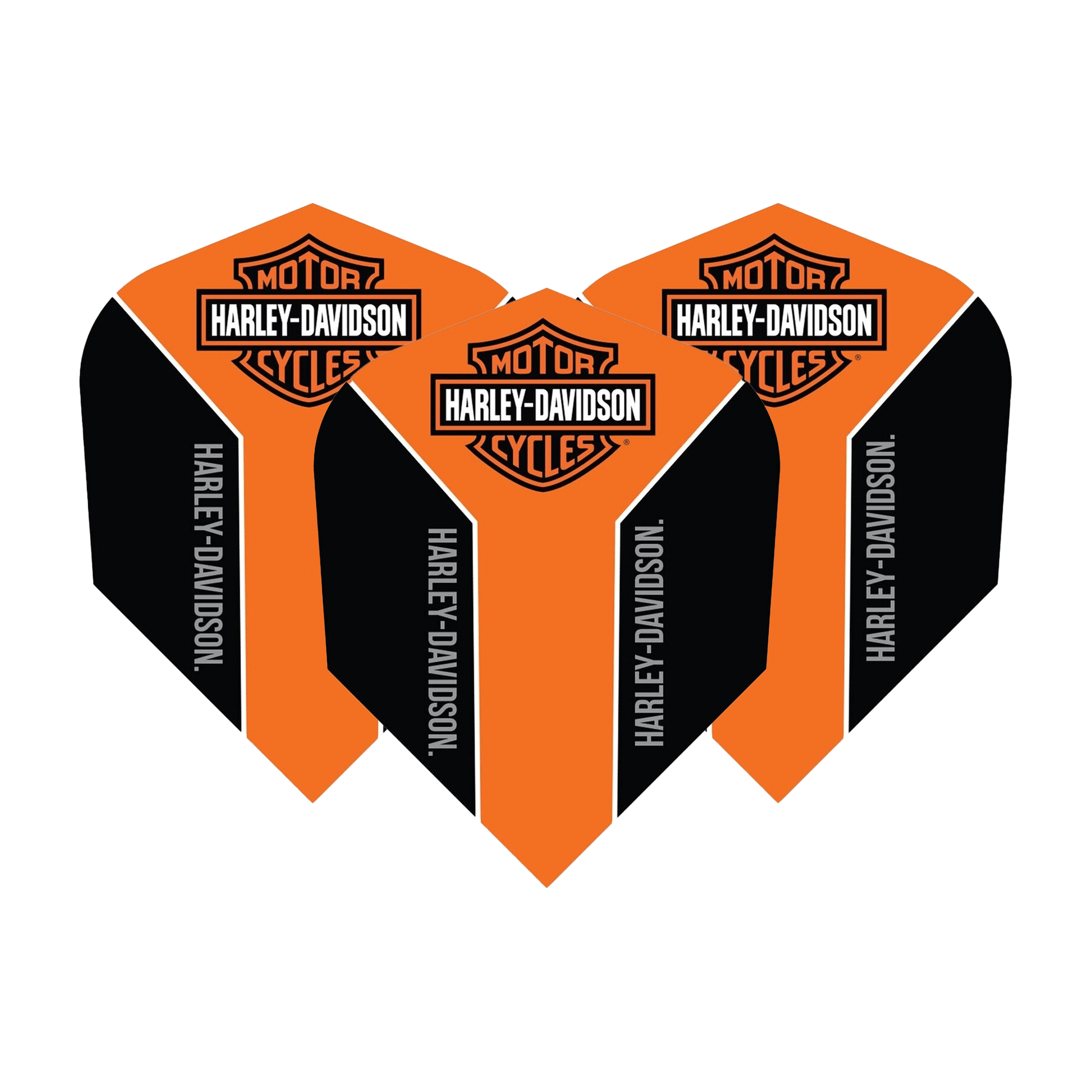 Harley-Davidson Orange Logo - Dart Flights No. 6 / Small Logo Flights & Shafts