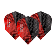 Harrows Core 90 - Silika Dart Flights Red Dart Flights