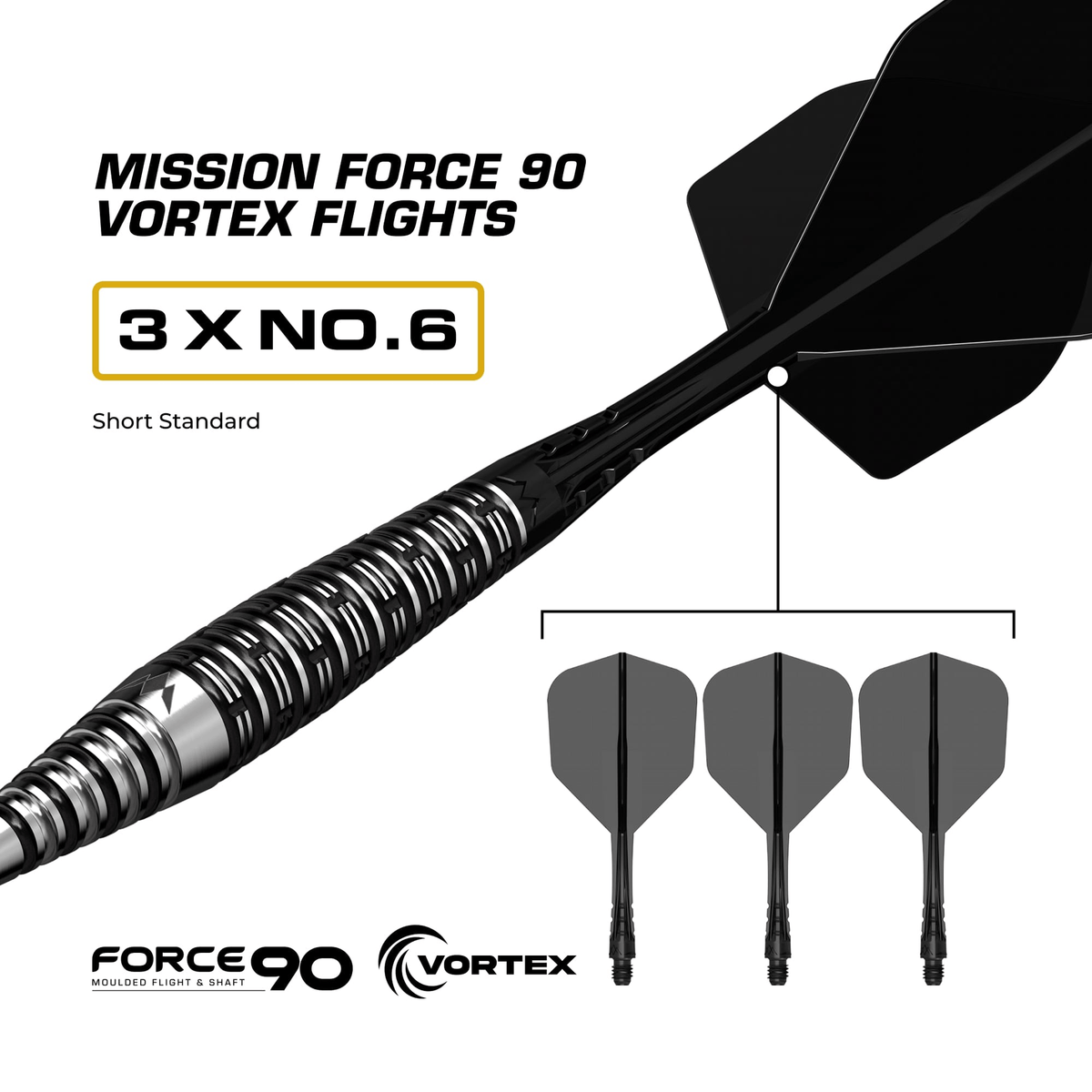Mission Cameron Carolissen R2.5 Rapid Point - 95% Tungsten Steel Tip Darts Darts