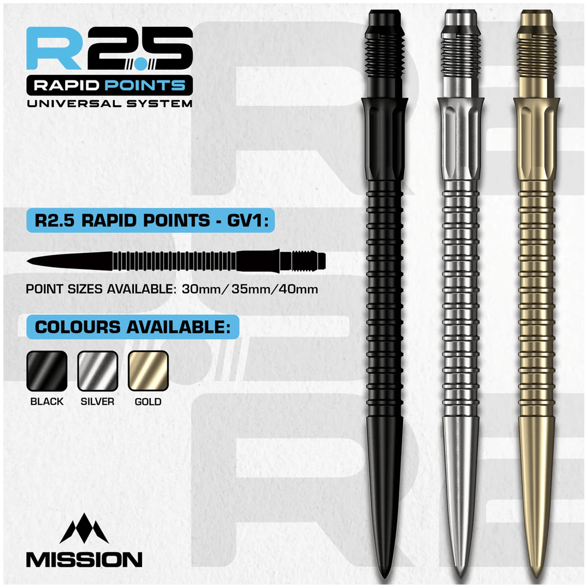 Mission GV1 - R2.5 Rapid Dart Points Dart Points