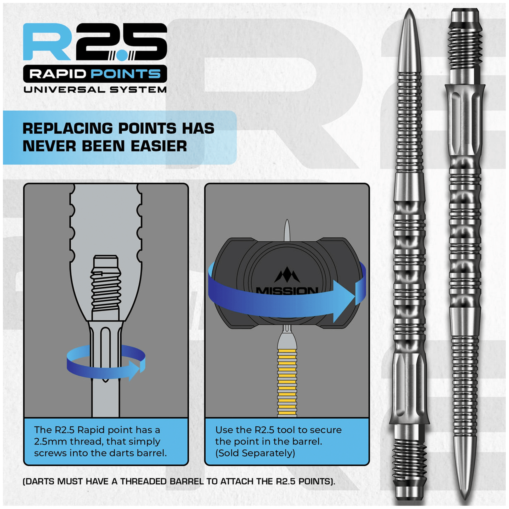 Mission GV2 - R2.5 Rapid Dart Points Dart Points