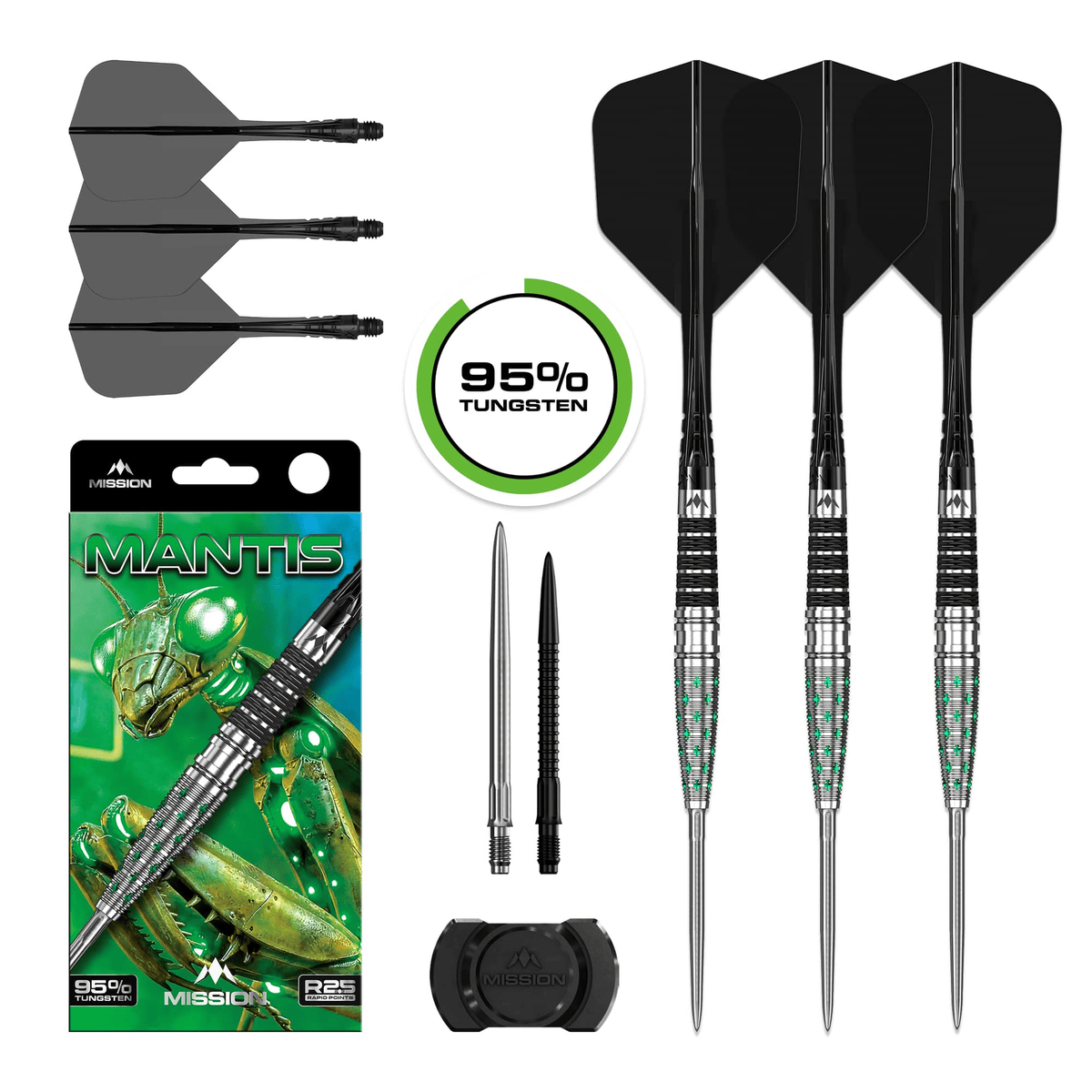 Mission Mantis R2.5 Rapid Point - 95% Tungsten Steel Tip Darts Darts
