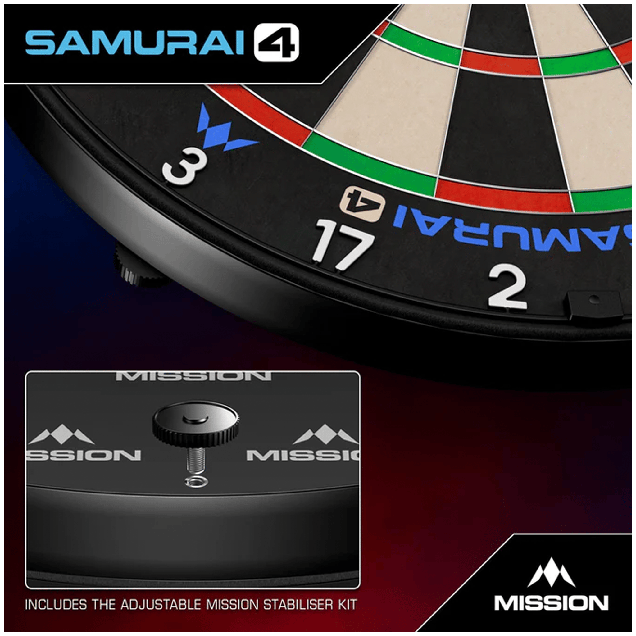 Mission Samurai 4 - Dartboard Boards