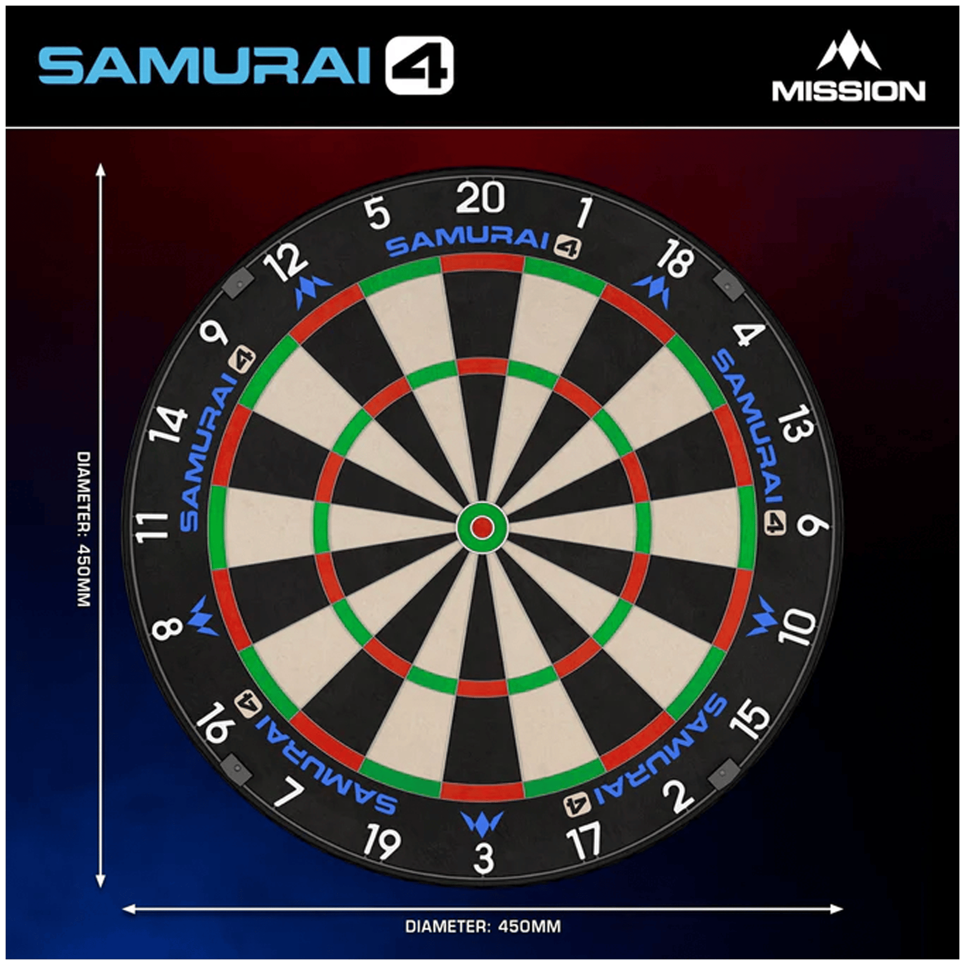 Mission Samurai 4 - Dartboard Boards