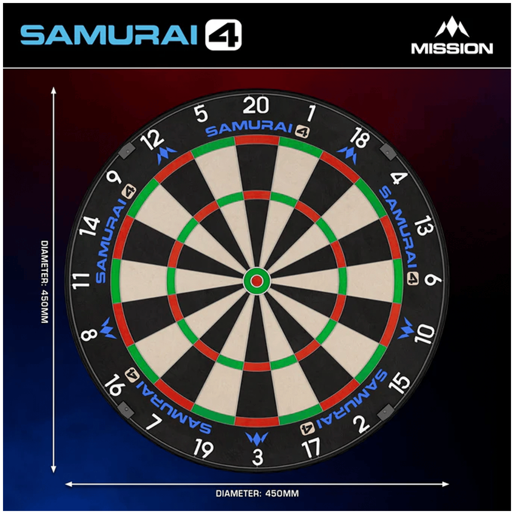 Mission Samurai 4 - Dartboard Boards