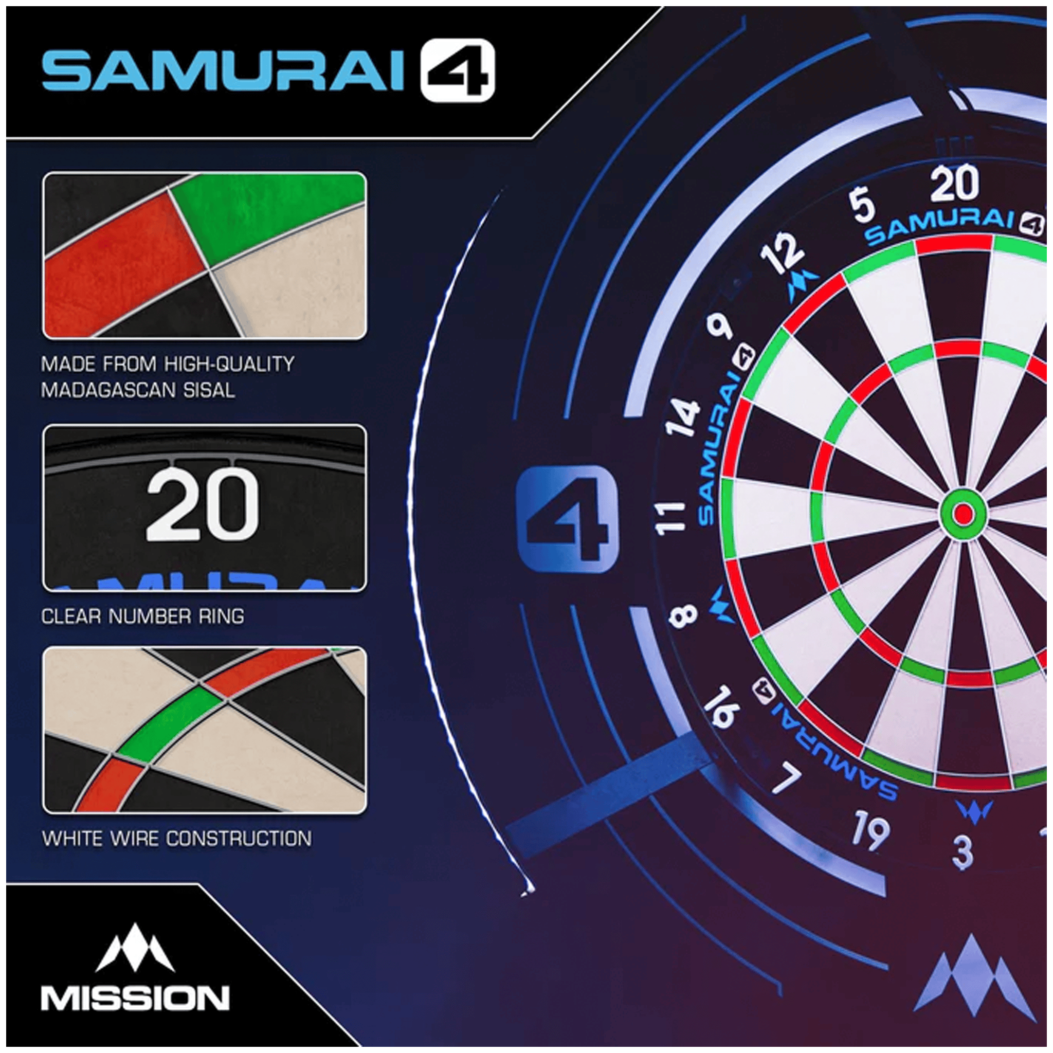 Mission Samurai 4 - Dartboard Boards