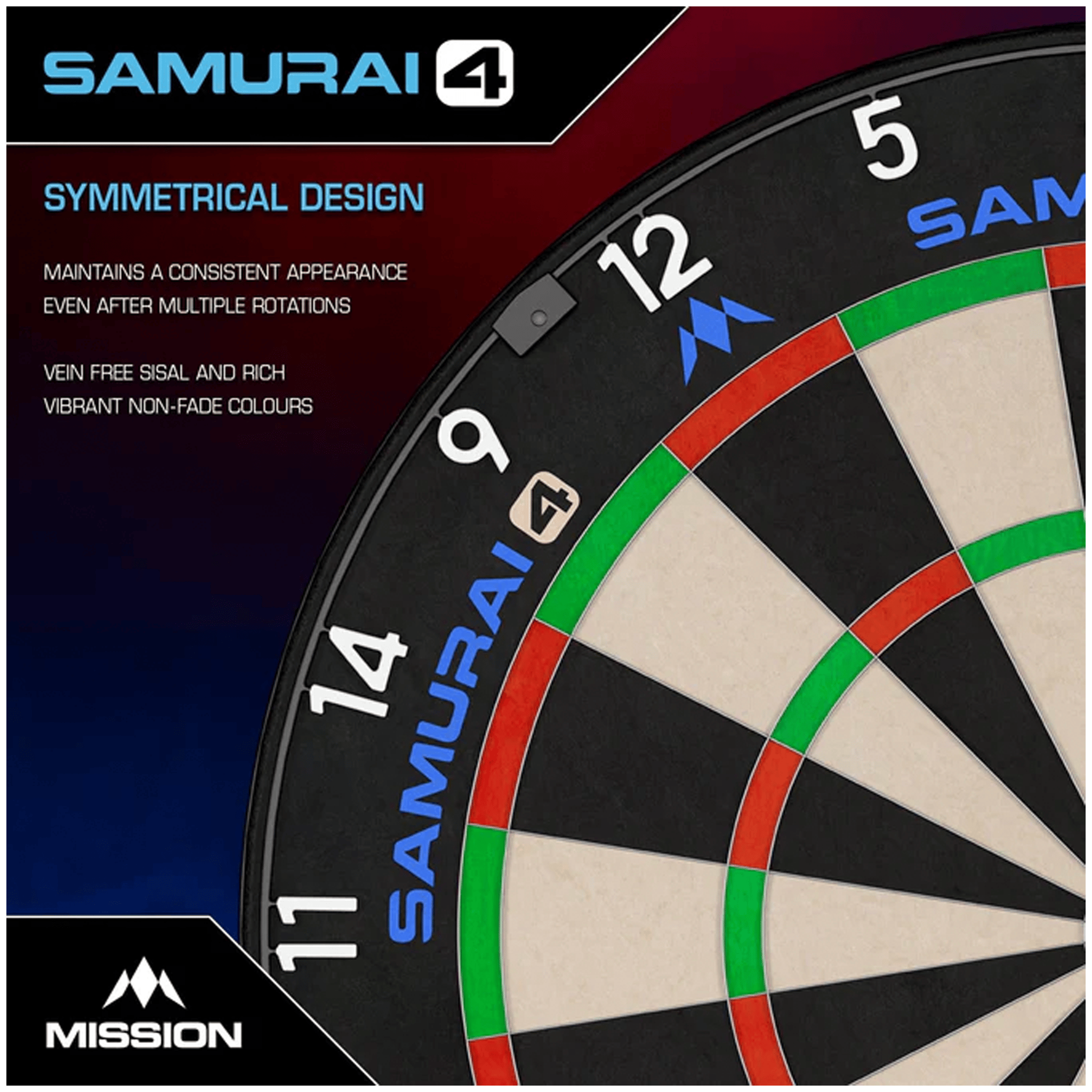 Mission Samurai 4 - Dartboard Boards