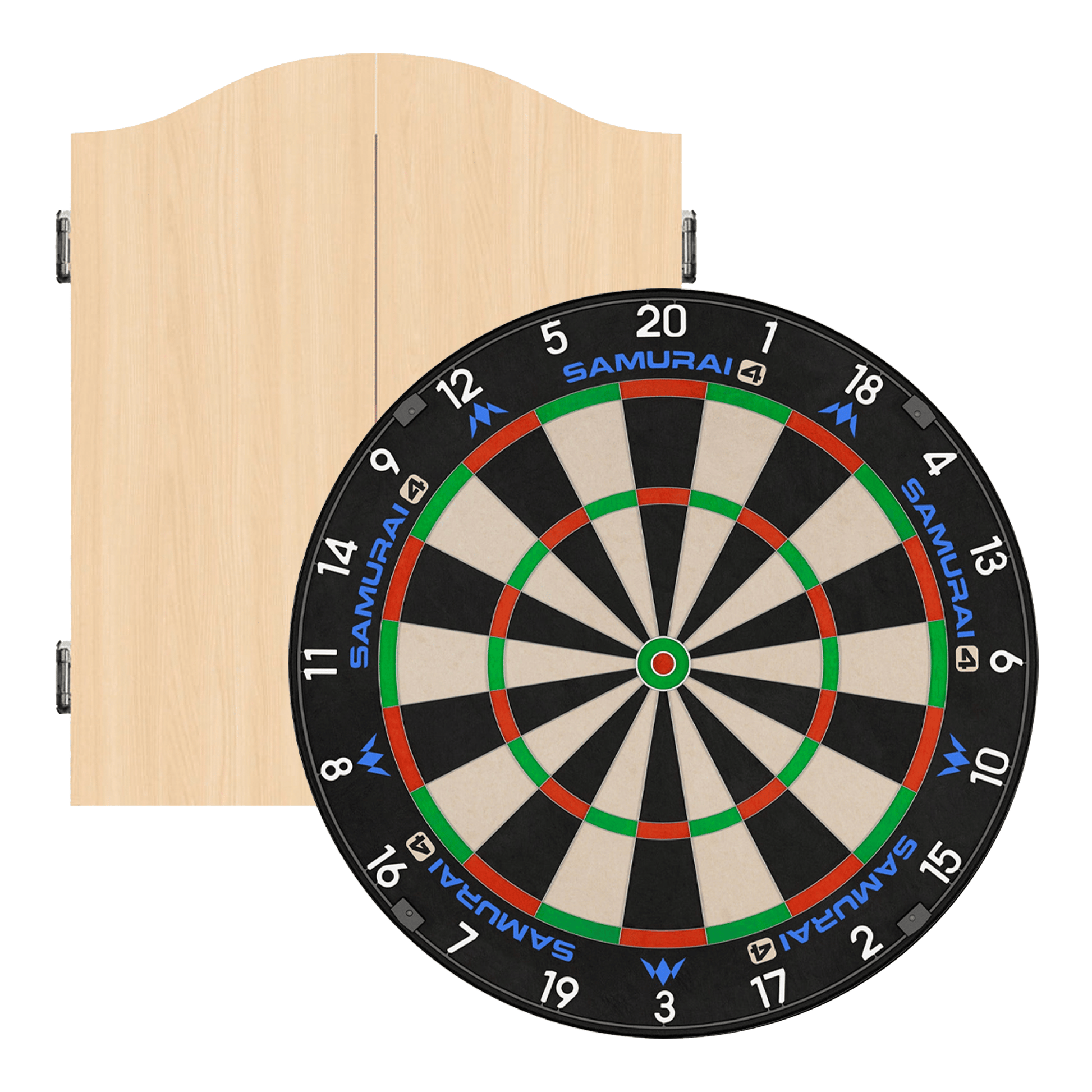 Mission Samurai 4 Dartboard & Cabinet Bundle Dartboard Bundles