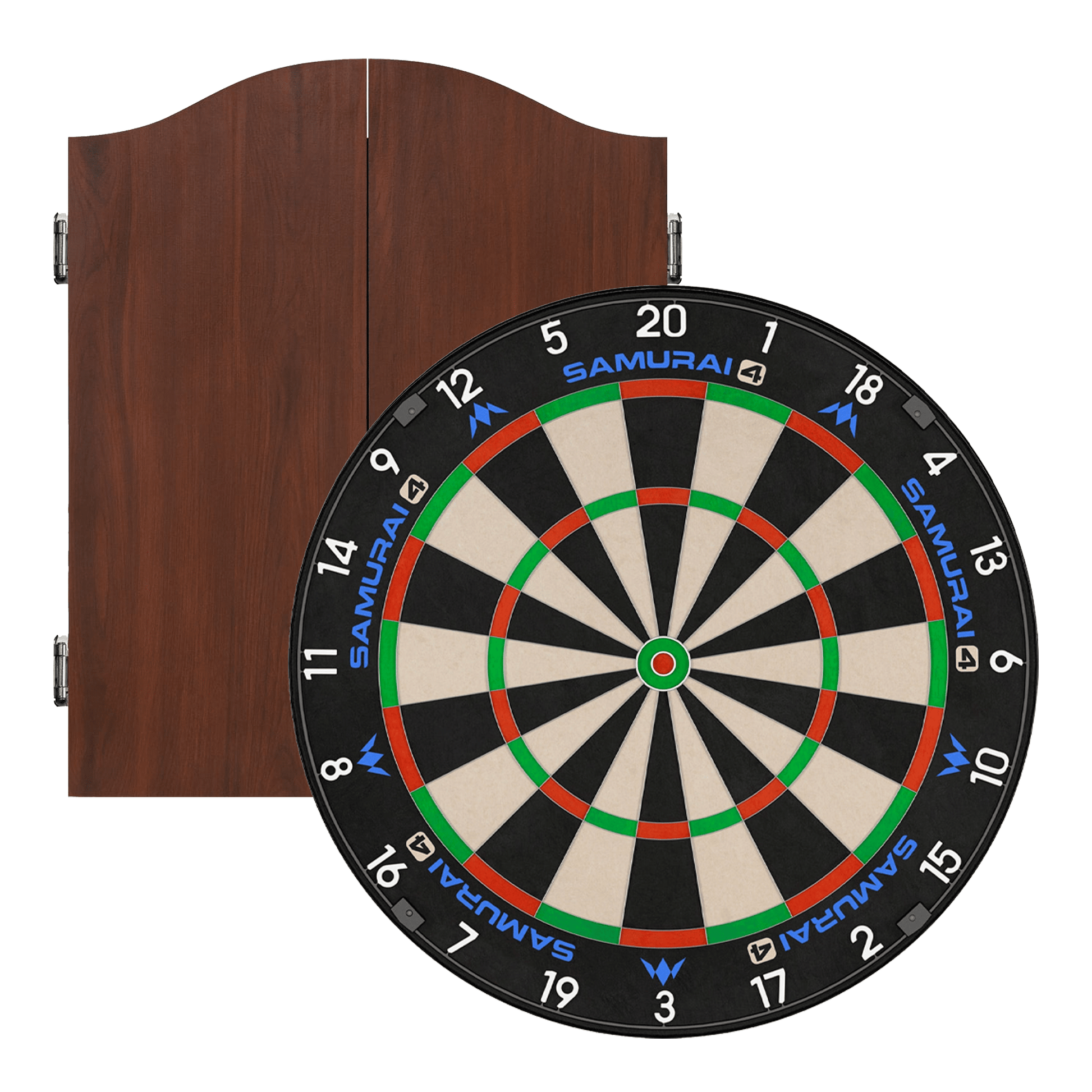 Mission Samurai 4 Dartboard & Cabinet Bundle Dartboard Bundles