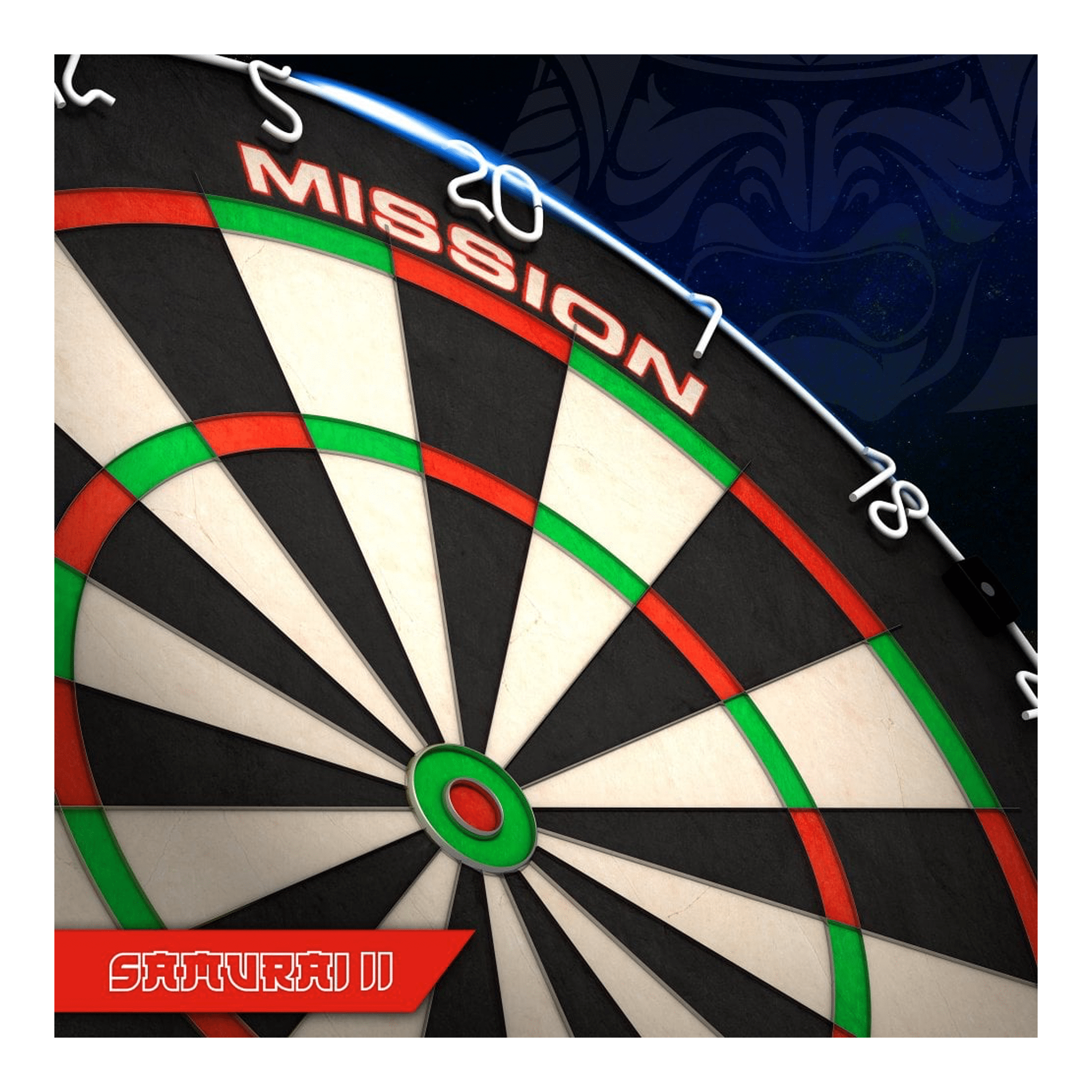 Mission Samurai II Dartboard & Cabinet Bundle Dartboard Bundles