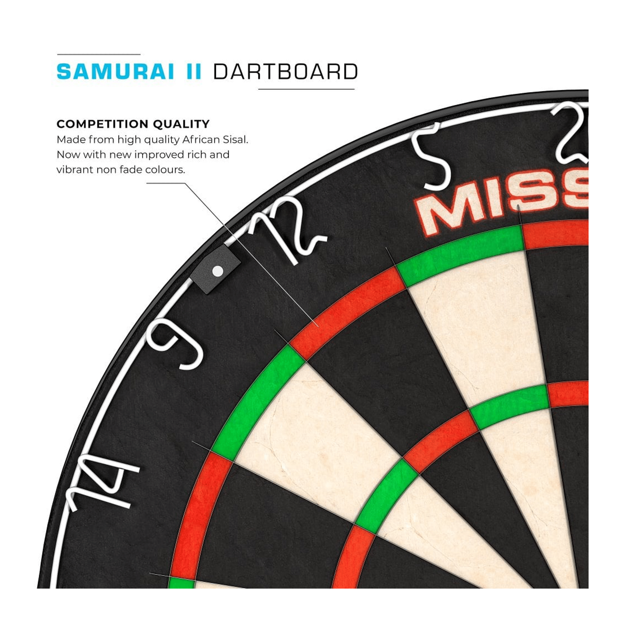 Mission Samurai II Dartboard, Surround & Torus Light Bundle Dartboard Bundles