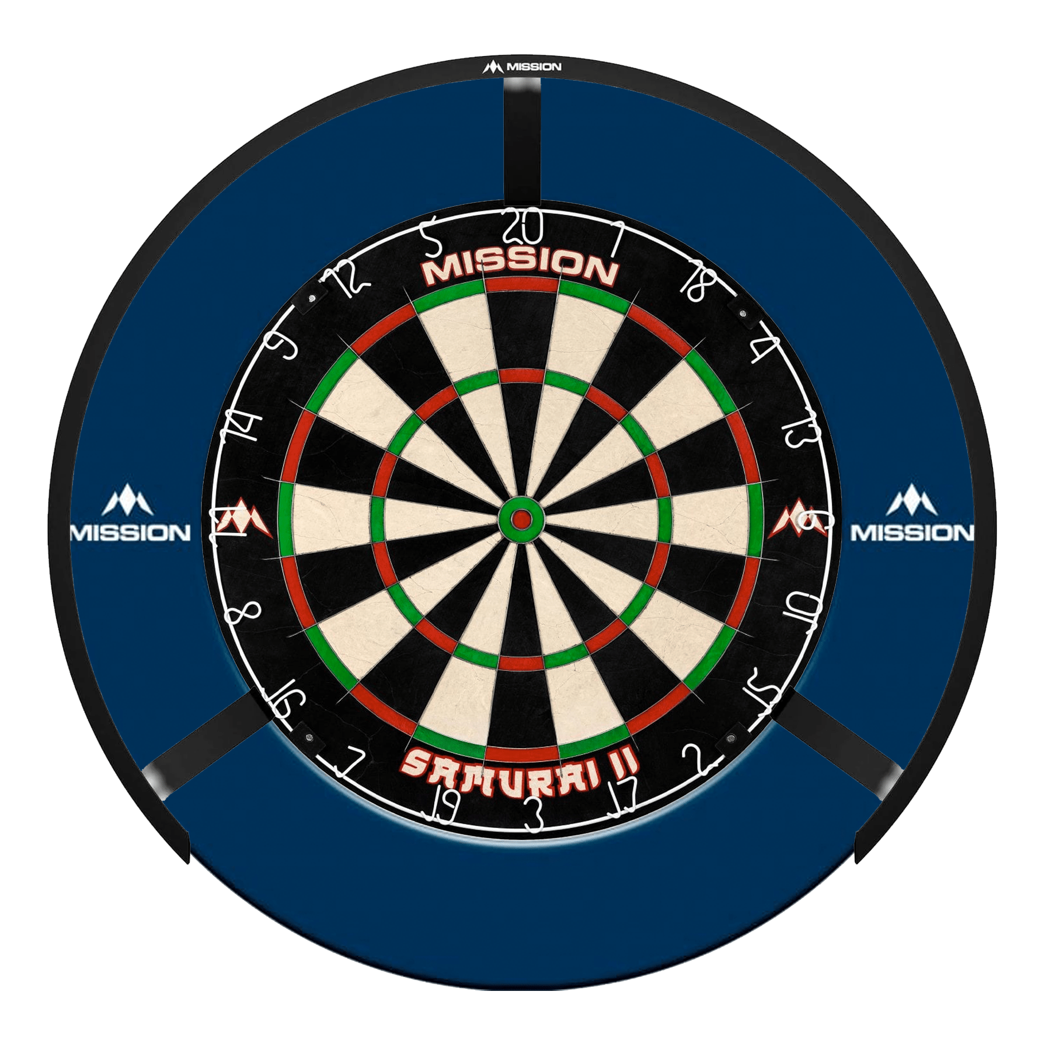 Mission Samurai II Dartboard, Surround & Torus Light Bundle Dartboard Bundles