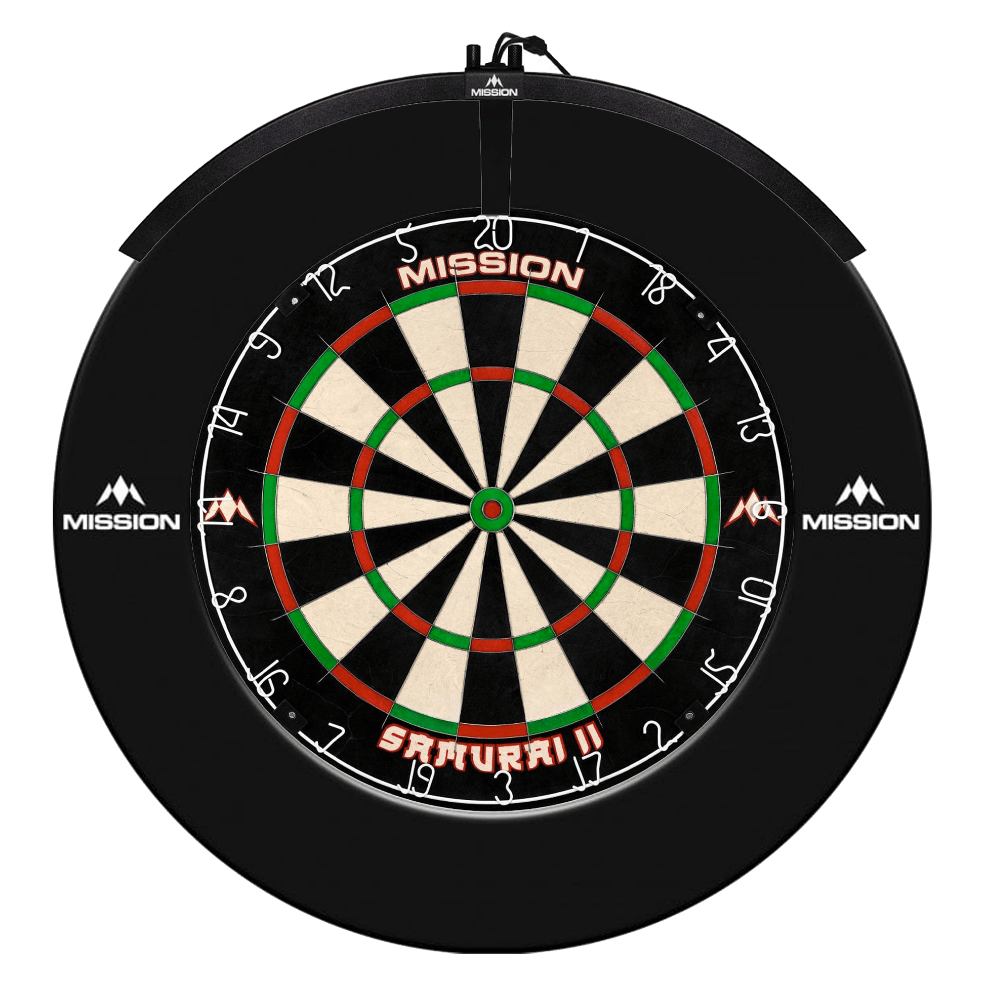 Mission Samurai II Dartboard, Surround & Torus Light Bundle Dartboard Bundles