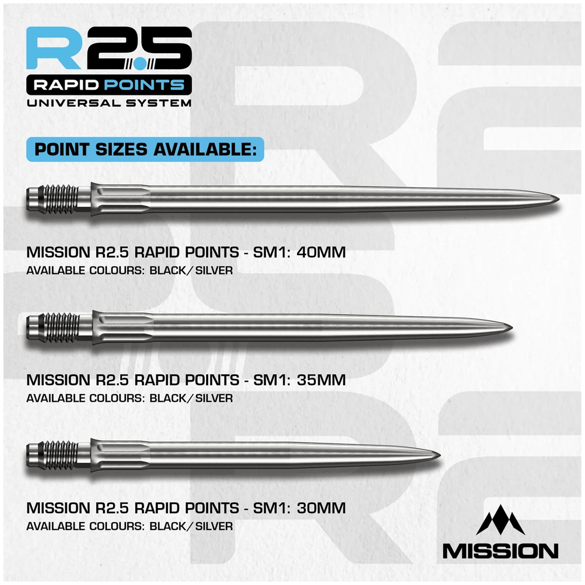 Mission SM1 - R2.5 Rapid Dart Points Dart Points