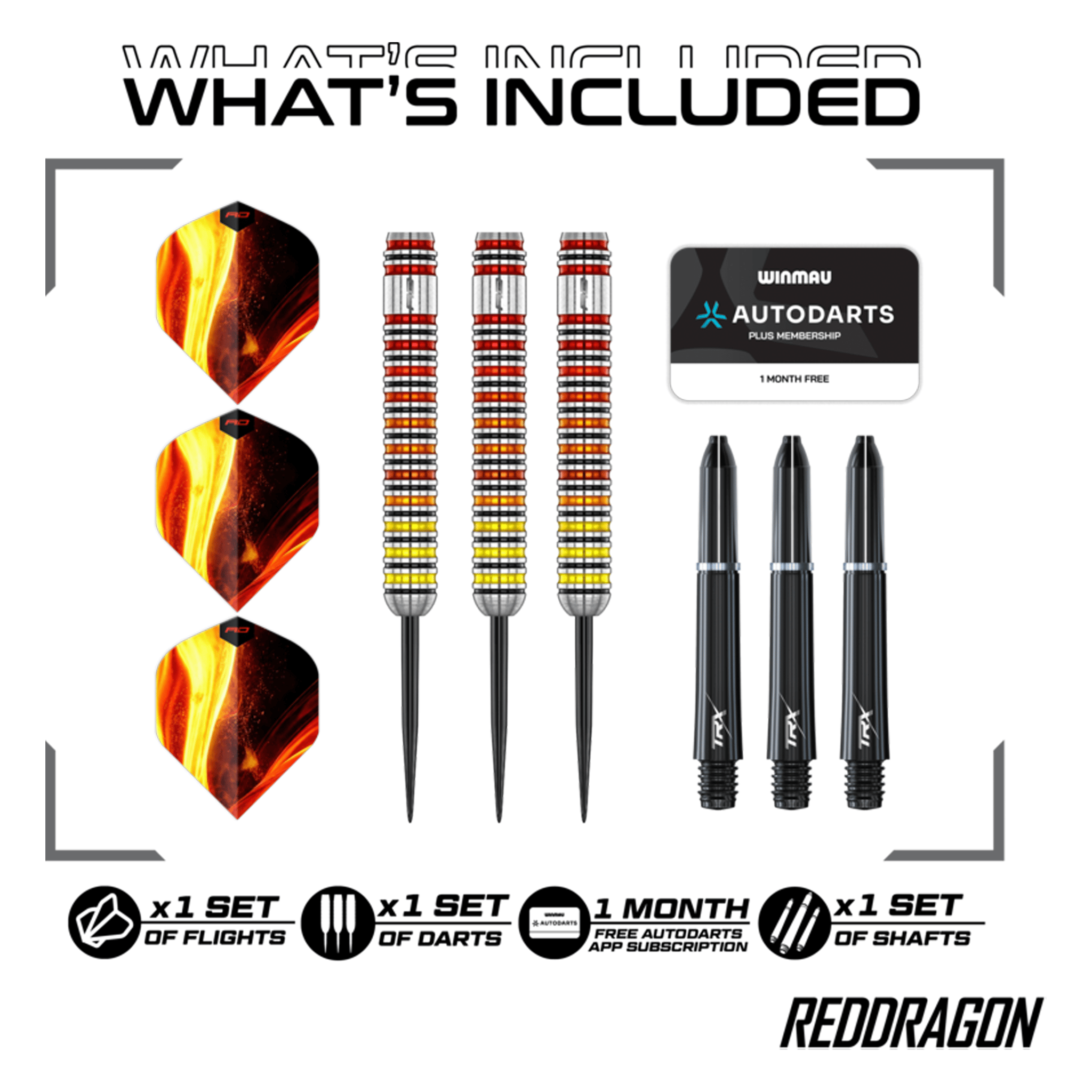 Red Dragon Furnace - 90% Tungsten Core Steel Tip Darts Darts