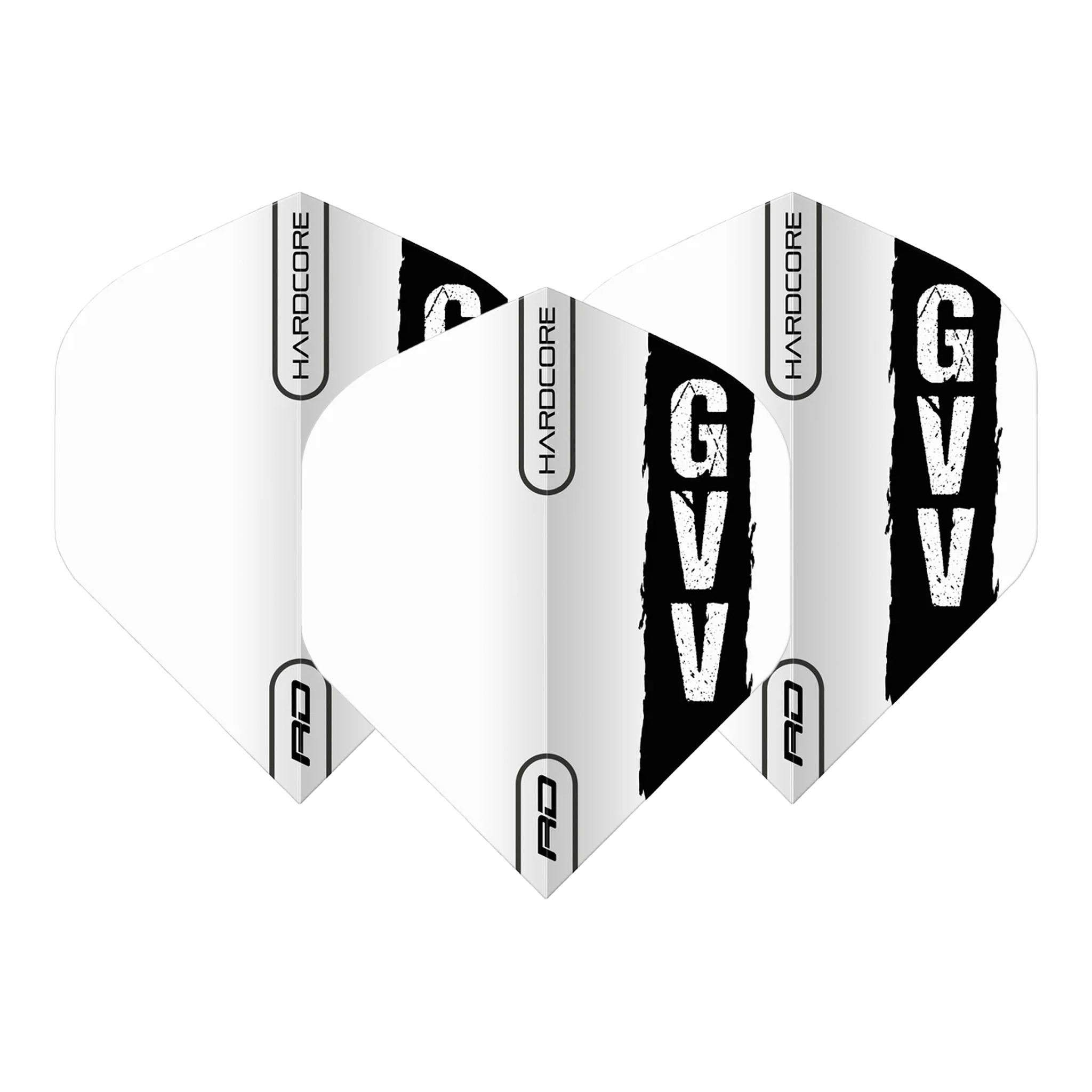 Red Dragon Gian Van Veen - Hardcore Dart Flights No. 2 / Black & White Flights & Shafts