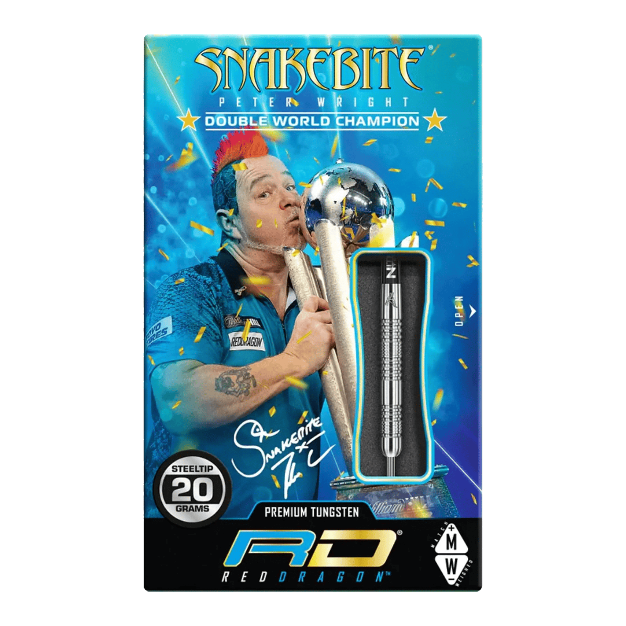 Red Dragon Peter Wright Euro 11 - 85% Tungsten Steel Tip Darts Darts