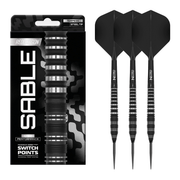 Red Dragon Sable Torpedo Switch Point - 90% Steel Tip Darts 23 Grams Darts