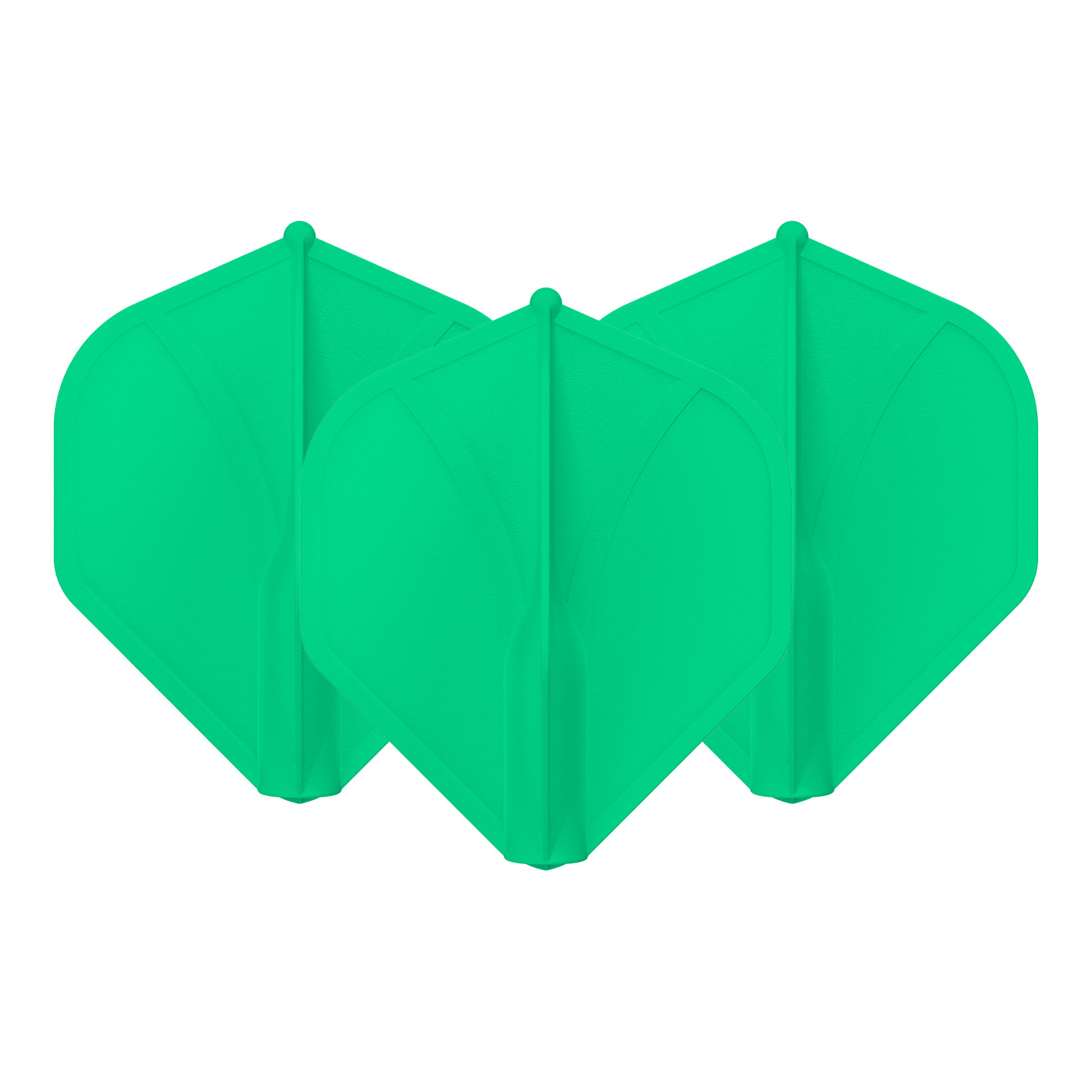Shot Airfoil - Moulded Dart Flights Standard / Green Flights & Shafts