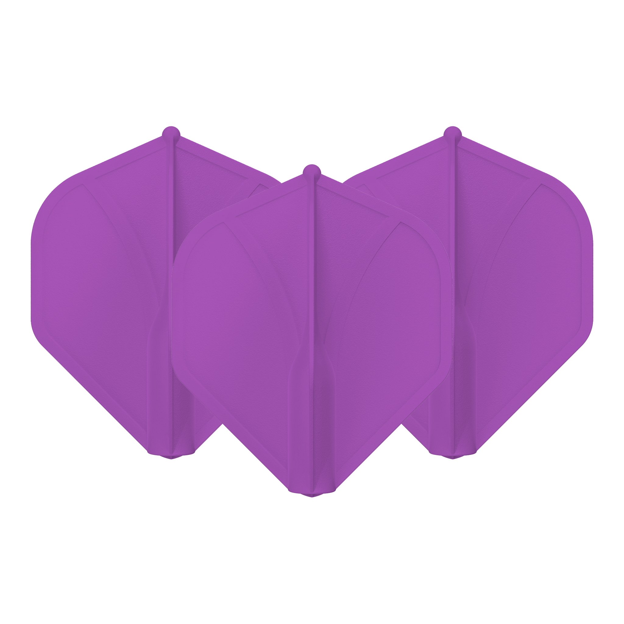 Shot Airfoil - Moulded Dart Flights Standard / Purple Flights & Shafts