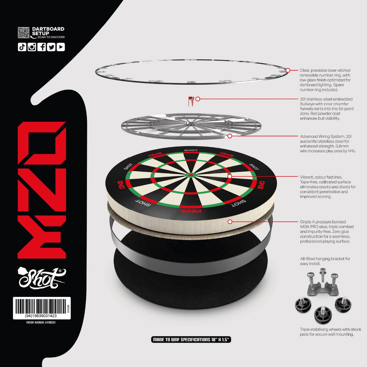Shot ONE - Dartboard Dartboards