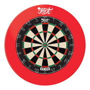Shot Ranger Dartboard & One Piece Surround Bundle Bandit / Red Boards