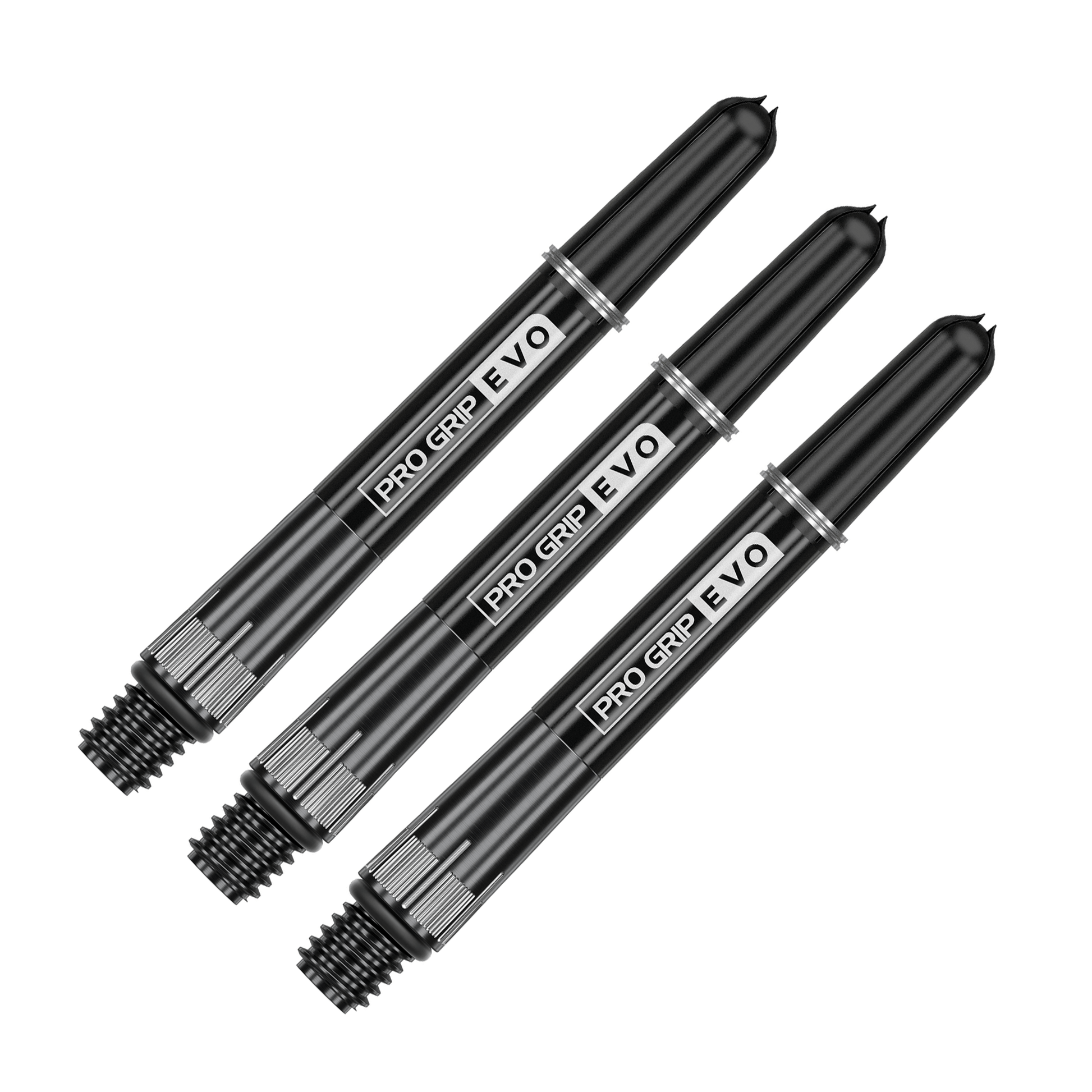 Target Chrono Pro Grip Evo - Titanium / Nylon Dart Shafts Black / Intermediate (42.7mm) Flights & Shafts