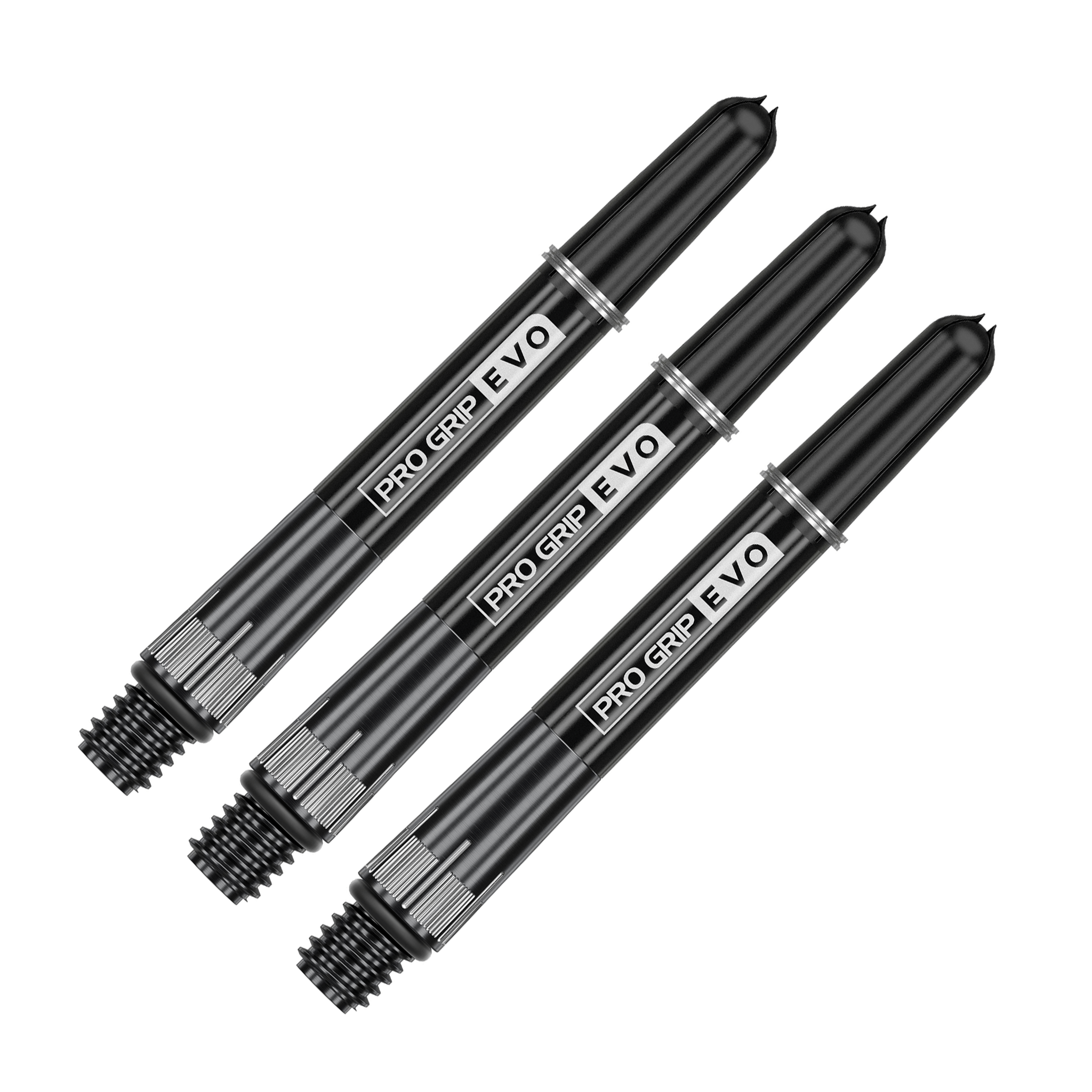Target Chrono Pro Grip Evo - Titanium / Nylon Dart Shafts Black / Intermediate (42.7mm) Flights & Shafts