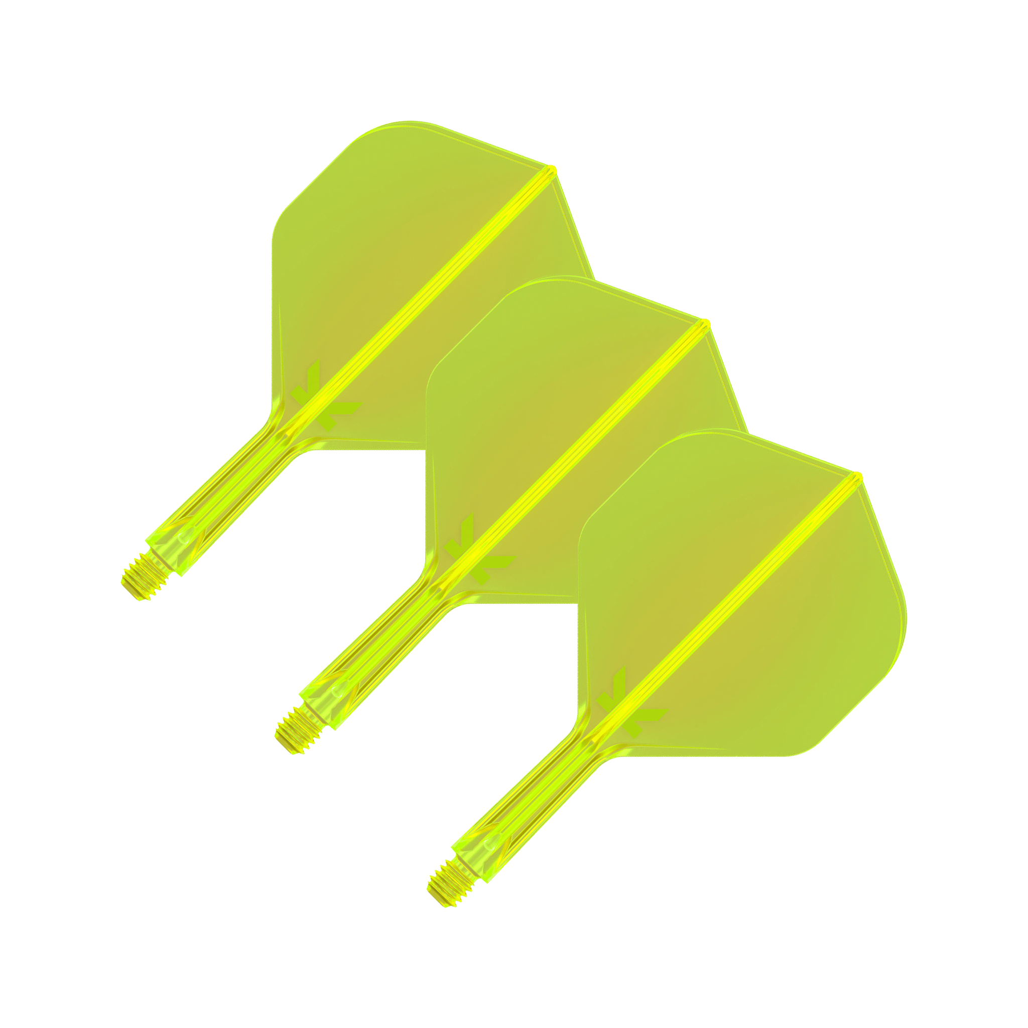 Target K-Flex - All In One Flight & Shaft No. 2 / Short (19mm) / Neon Yellow Flights & Shafts