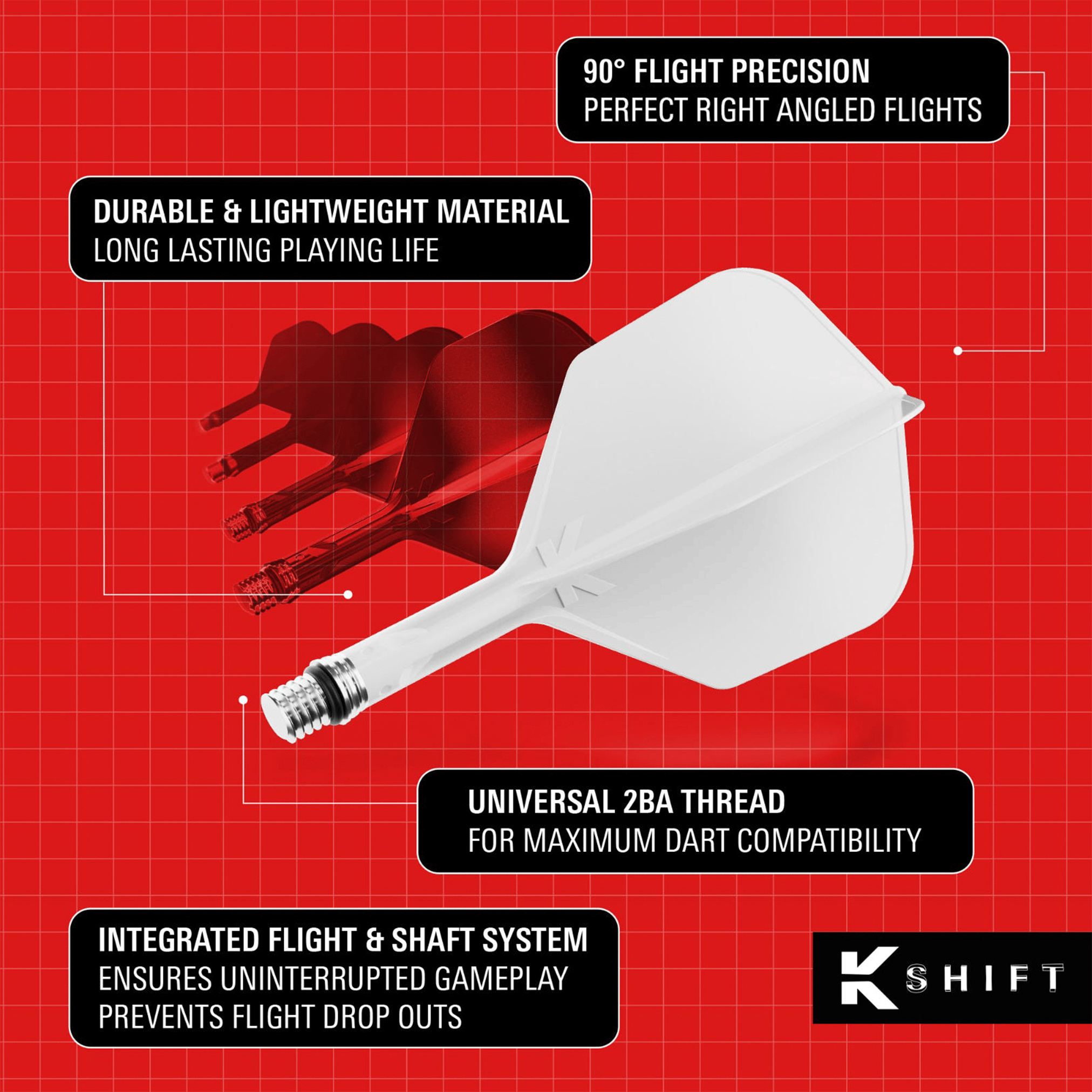 Target K-Shift - All In One Flight & Shaft Flights & Shafts
