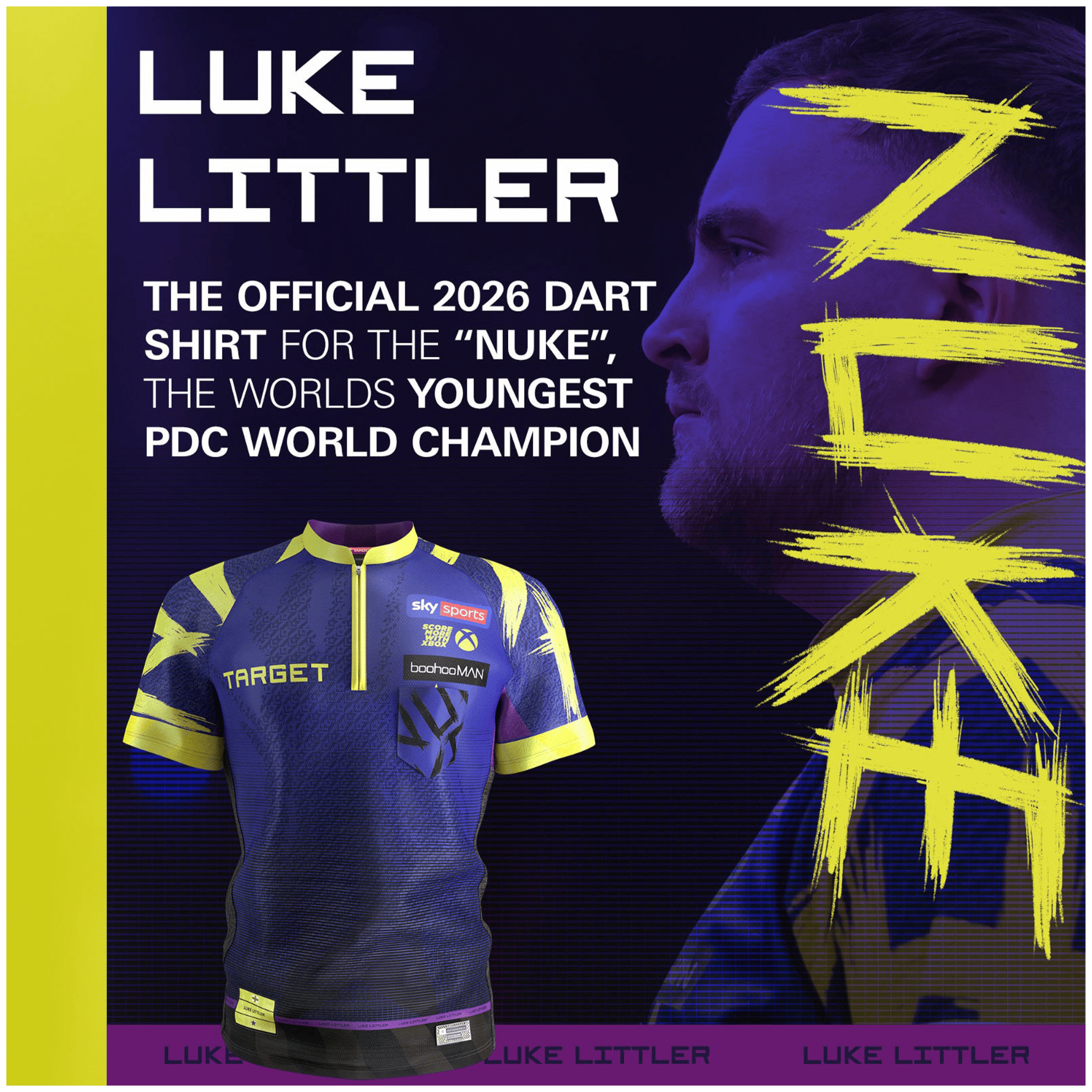 Target Luke Littler 2026 Playing Shirt Accessories