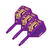 Target Luke Littler World Champion K-Flex - All In One Flight & Shaft Standard / Short (19mm) / Purple Flights & Shafts