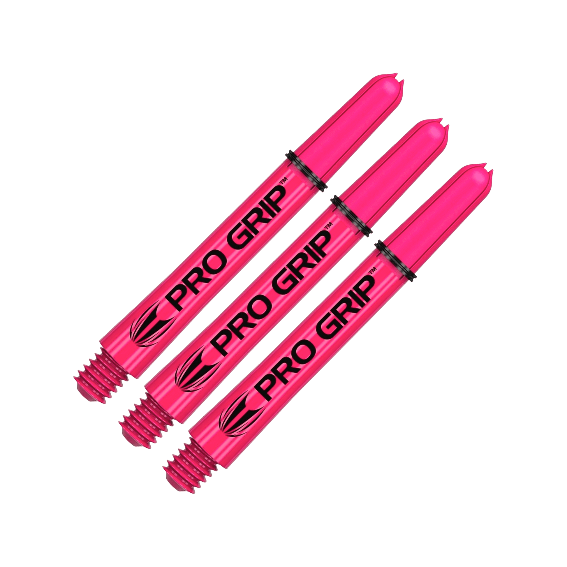 Target Pro Grip Multi Pack - Nylon Dart Shafts (3 Sets) Pink / Intermediate (41mm) Shafts