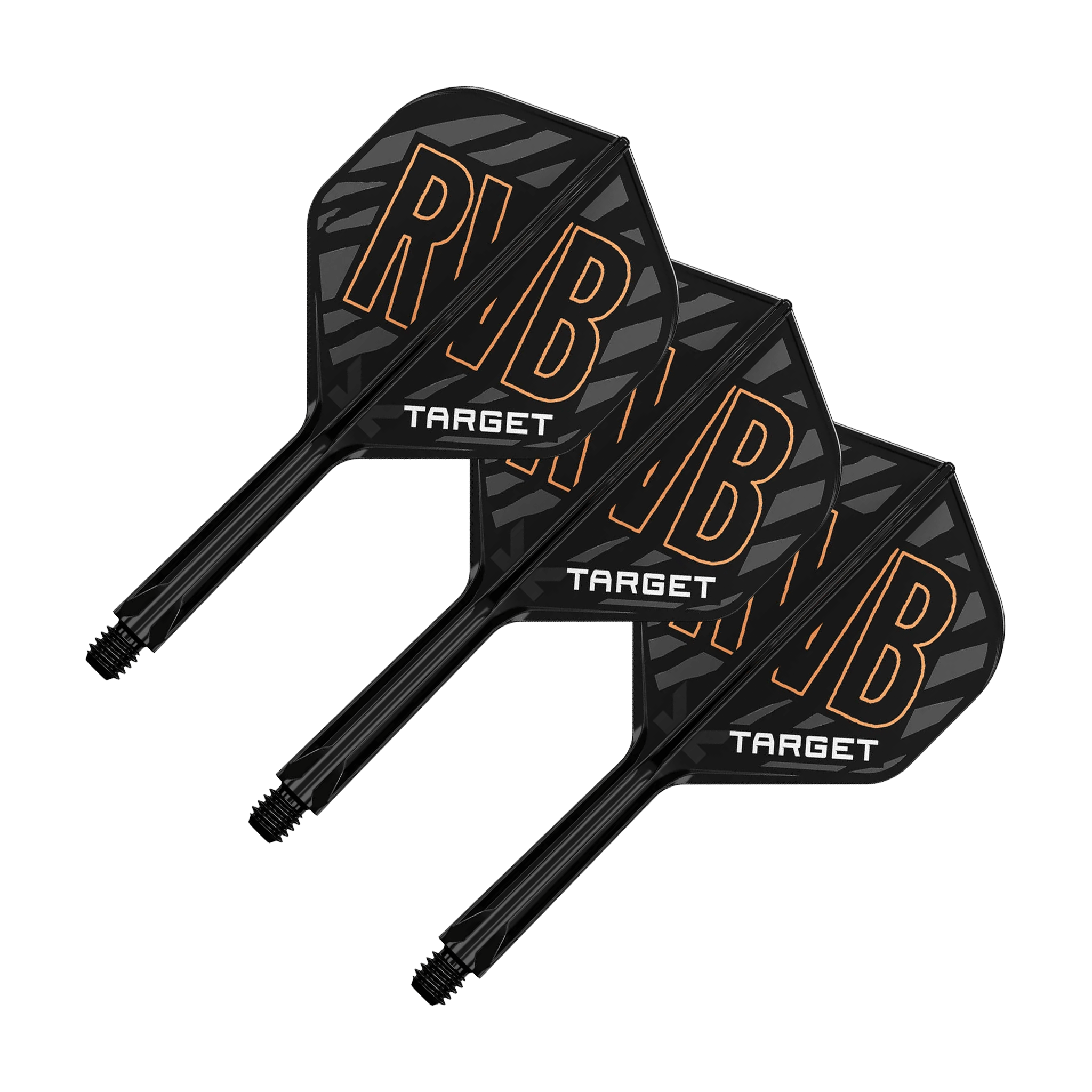 Target Raymond Van Barneveld K-Flex - All In One Flight & Shaft No. 2 / Intermediate (26mm) / Black Flights & Shafts