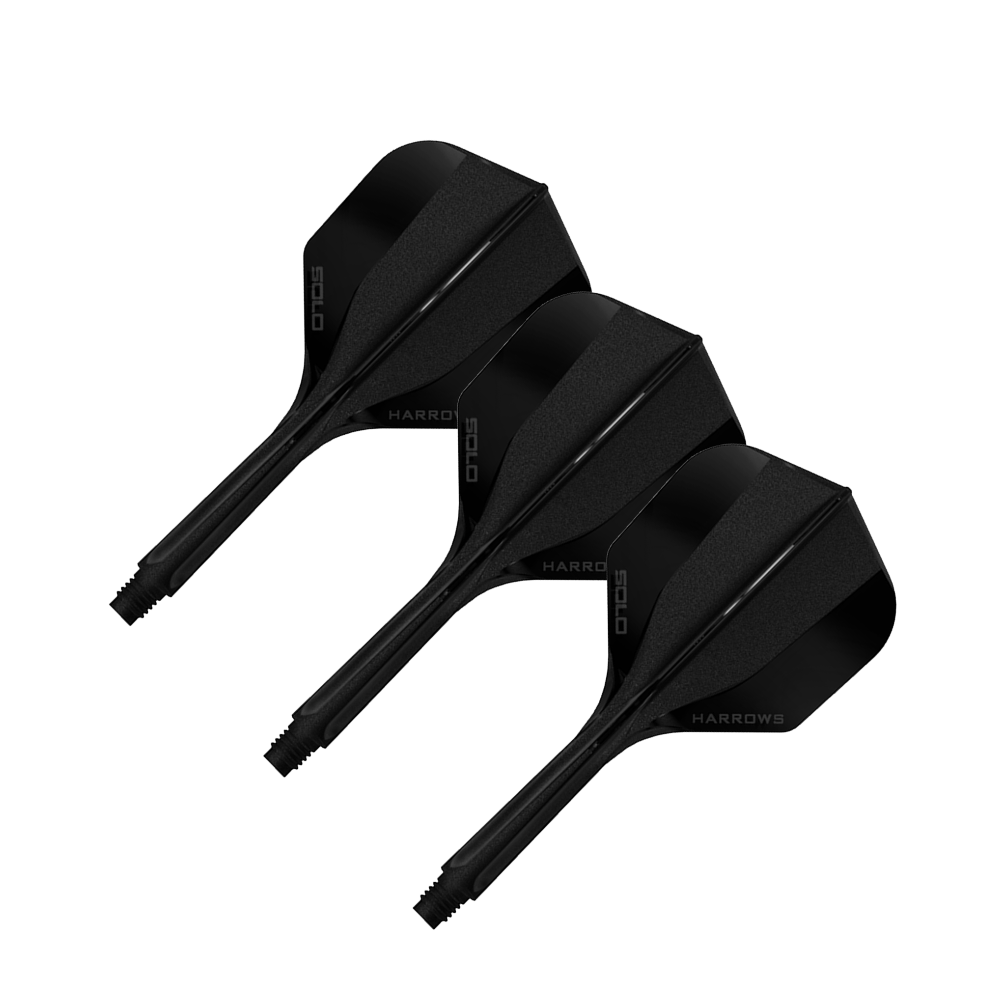 Target Solo - All In One Flight & Shaft No. 6 / Short (20mm) / Black Flights & Shafts