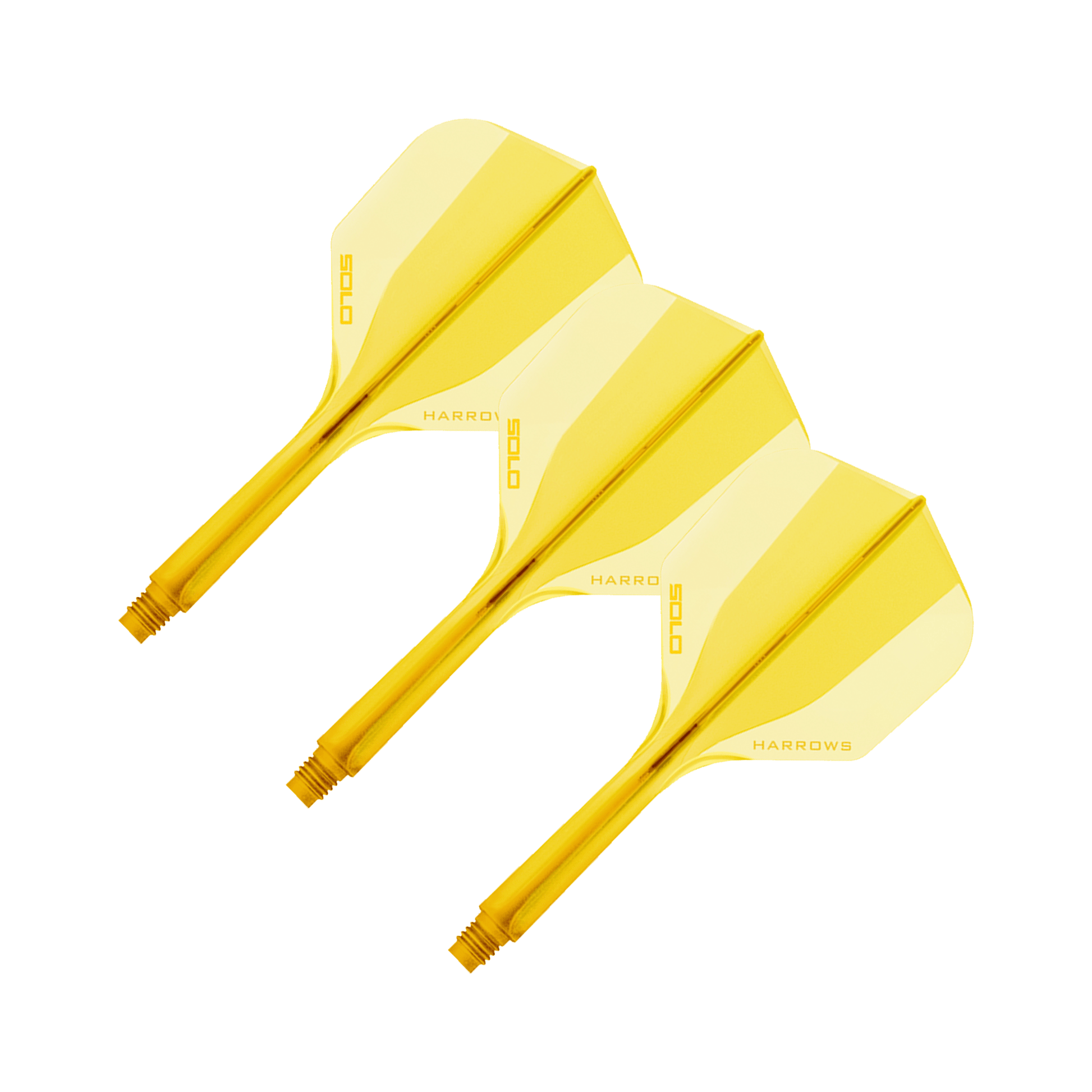 Target Solo - All In One Flight & Shaft No. 6 / Short (20mm) / Yellow Flights & Shafts