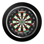 Unicorn Eclipse Ultra Dartboard, Surround & Solar Flare Light Bundle Ultra / Black / Solar Flare Boards