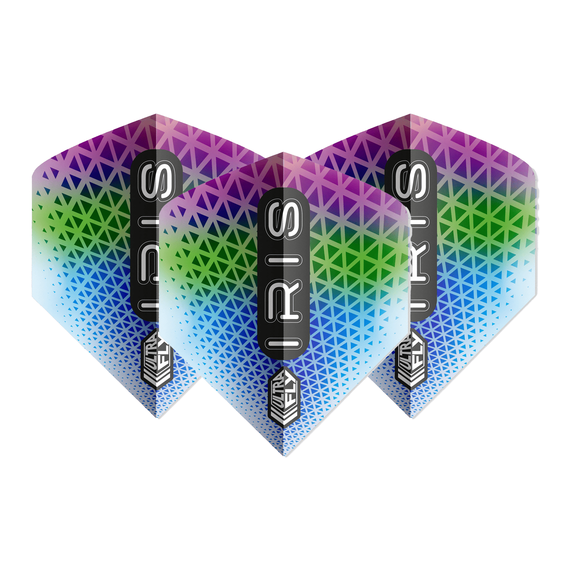 Unicorn Iris - Ultrafly Dart Flights Big Wing / Rainbow Flights & Shafts