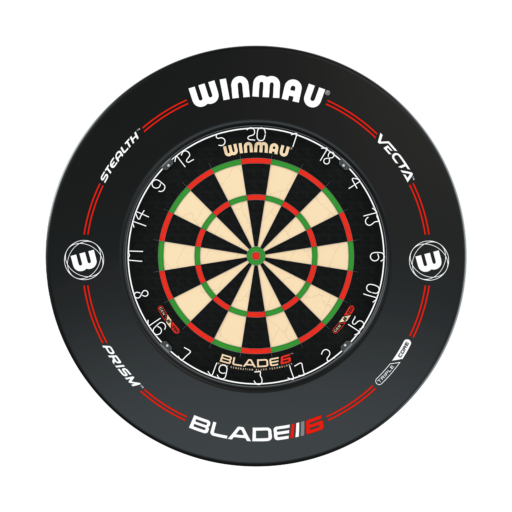 Winmau Blade 6 Dartboard & Surround Bundle Blade 6 / Pro-Line Black Boards