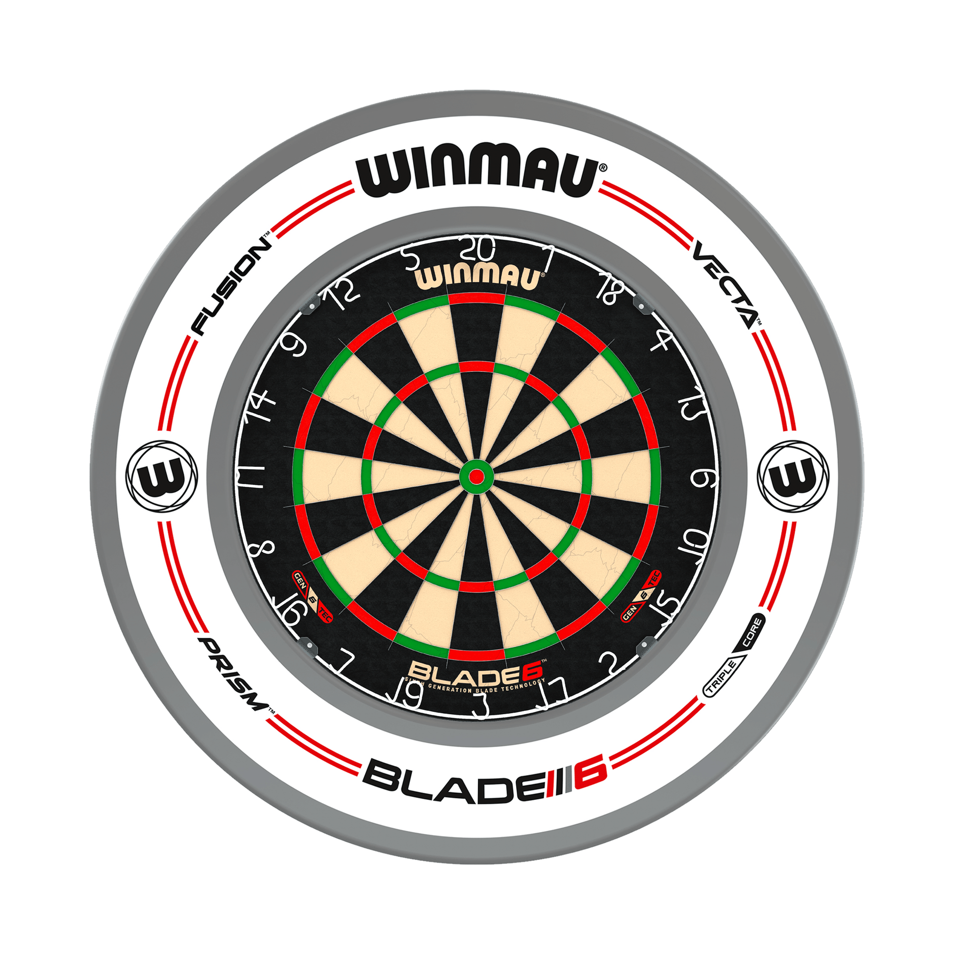 Winmau Blade 6 Dartboard & Surround Bundle Blade 6 / Pro-Line White Boards
