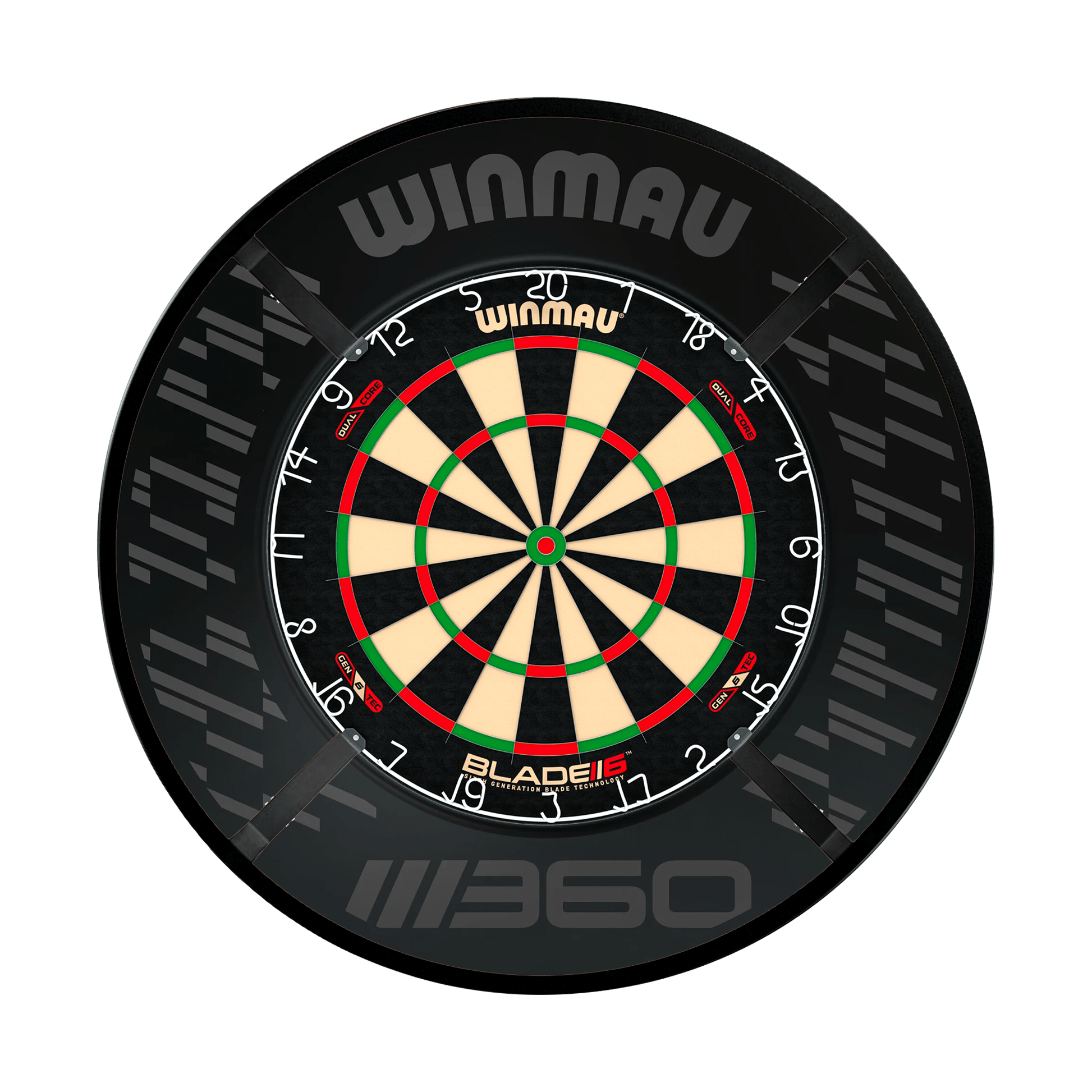 Winmau Blade 6 Dartboard, Surround & Corona Light Bundle Blade 6 Dual Core / Blade 360 / Target Corona Vision Boards
