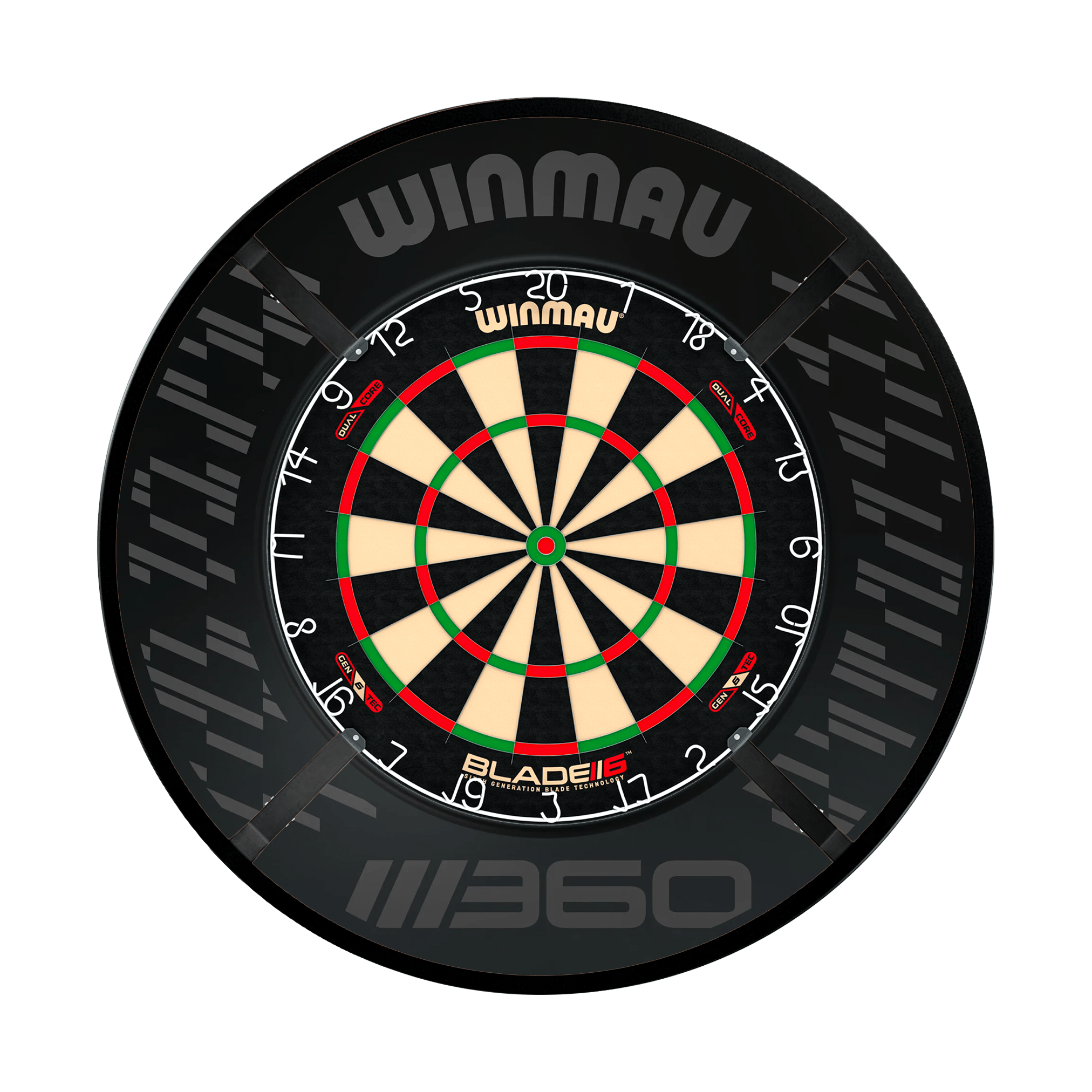 Winmau Blade 6 Dartboard, Surround & Corona Light Bundle Blade 6 Dual Core / Blade 360 / Target Corona Vision Boards