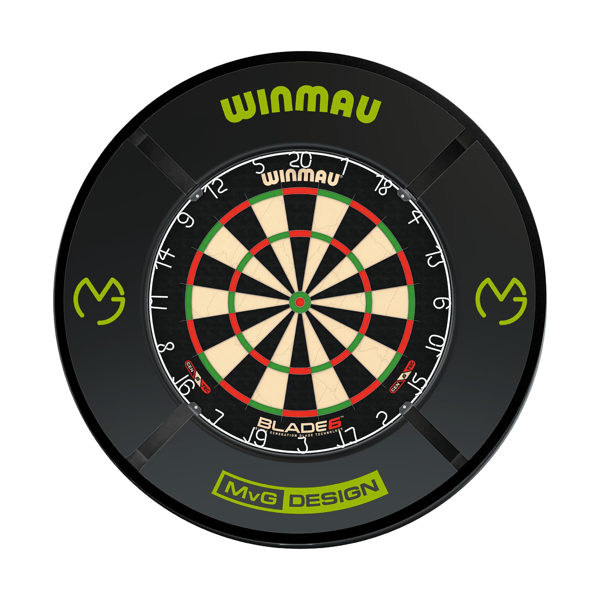 Winmau Blade 6 Dartboard, Surround & Corona Light Bundle Blade 6 / MvG / Target Corona Vision Boards