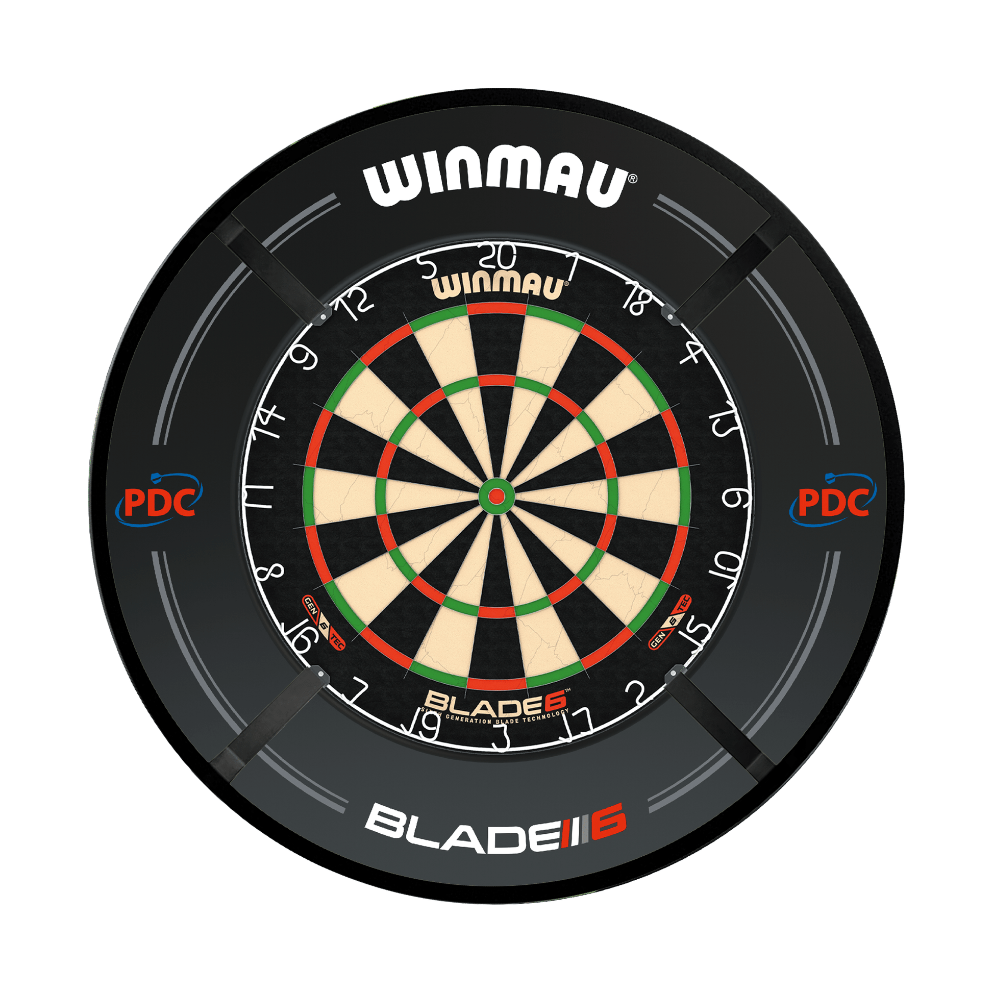 Winmau Blade 6 Dartboard, Surround & Corona Light Bundle Blade 6 / PDC Black / Target Corona Vision Boards