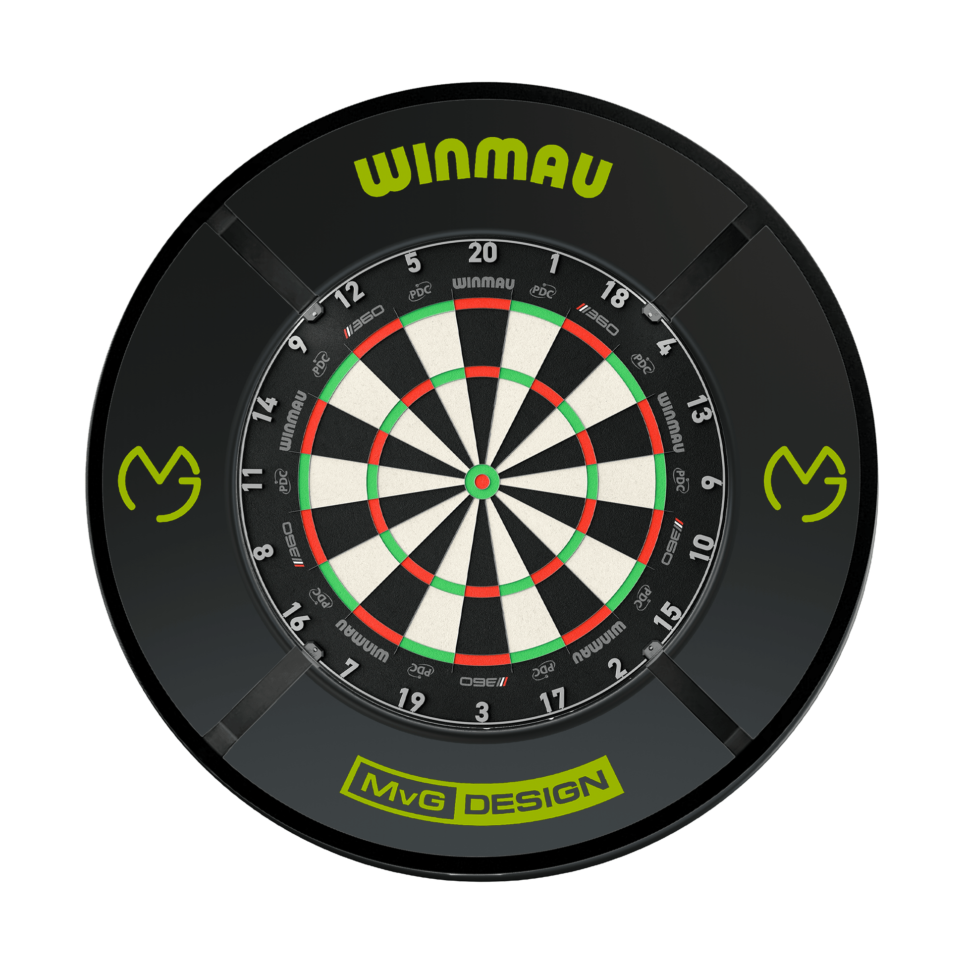 Winmau Blade 6 Dartboard, Surround & Corona Light Bundle Boards
