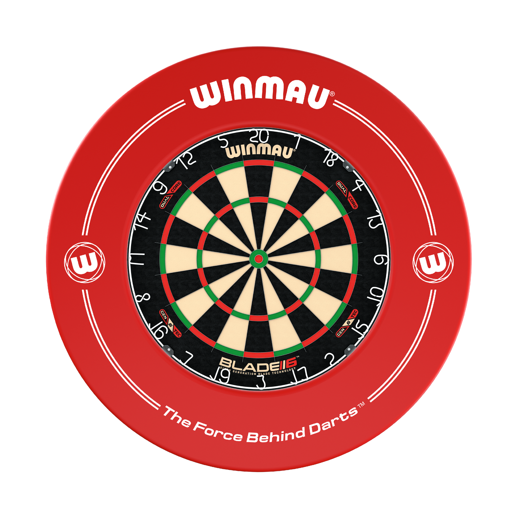 Winmau Blade 6 Dual Core Dartboard & Surround Bundle Blade 6 Dual Core / Red Boards